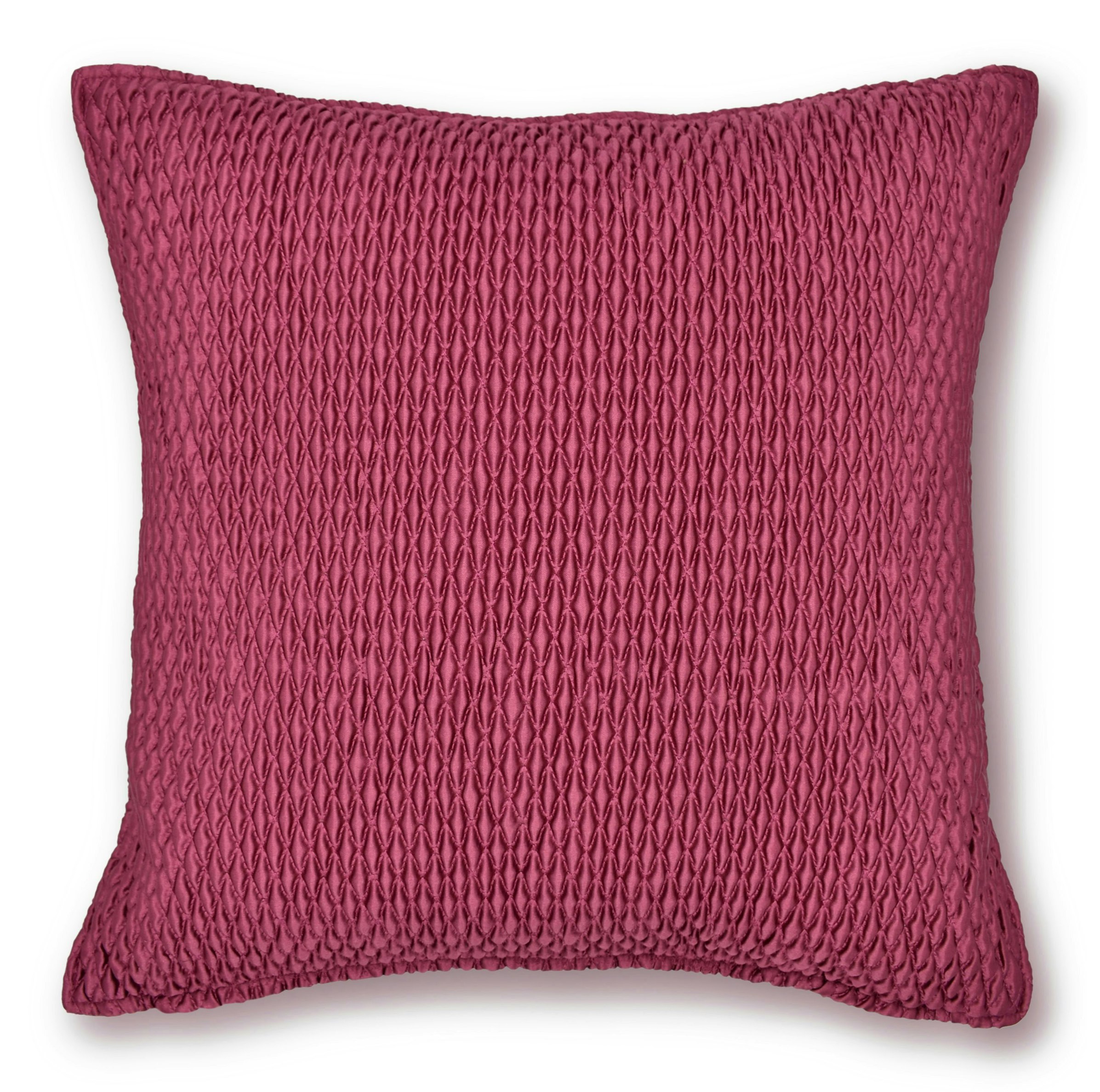 Intimates Luxury Ribbed Scatter Cushion - 43Cm X 43Cm - Wine