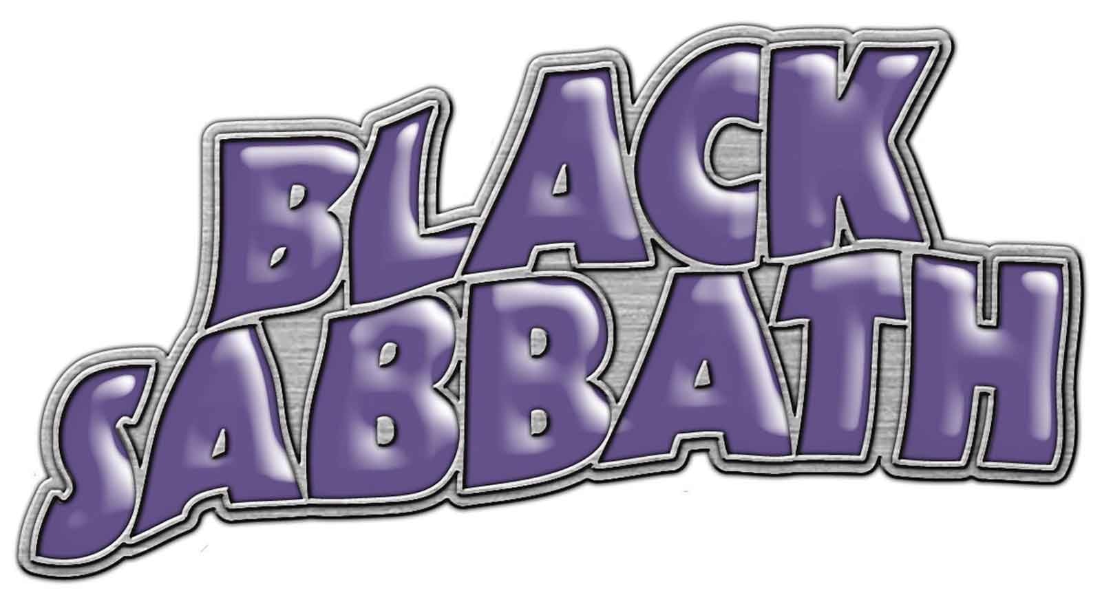 Paradiso Clothing Black/Purple Sabbath Band Logo Pin Badge