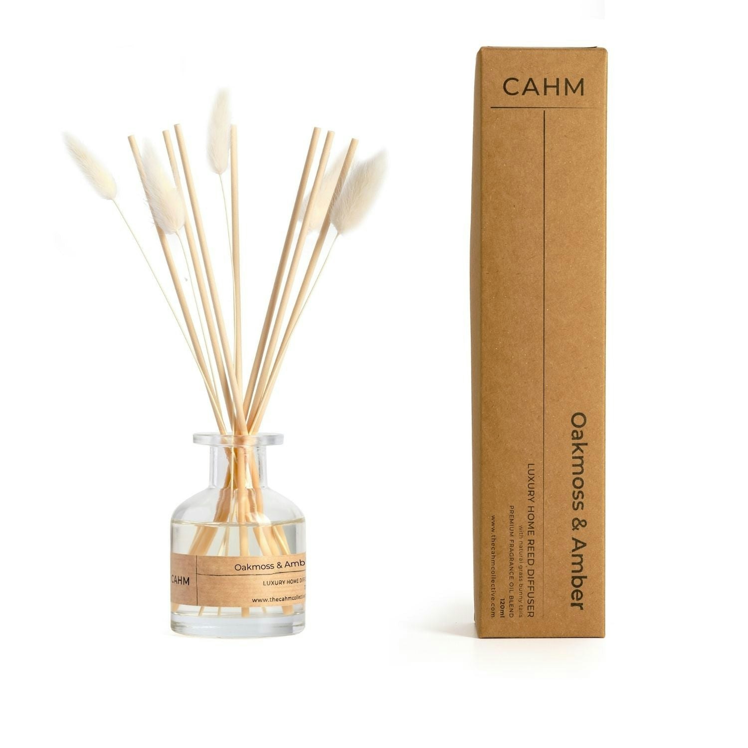 Rackhams Amber Oakmoss & Reed Diffuser - Clear