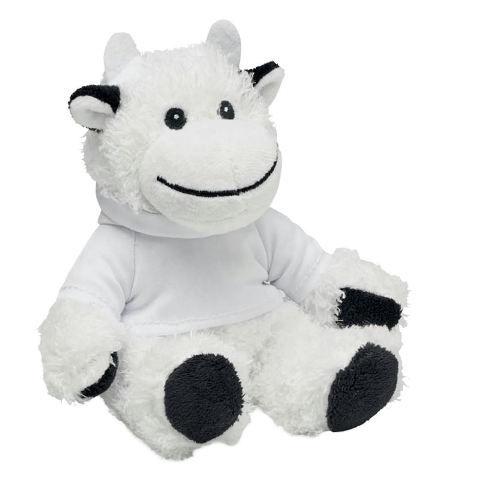 Midocean White Manny Cow Plush Teddy Bear - One Size