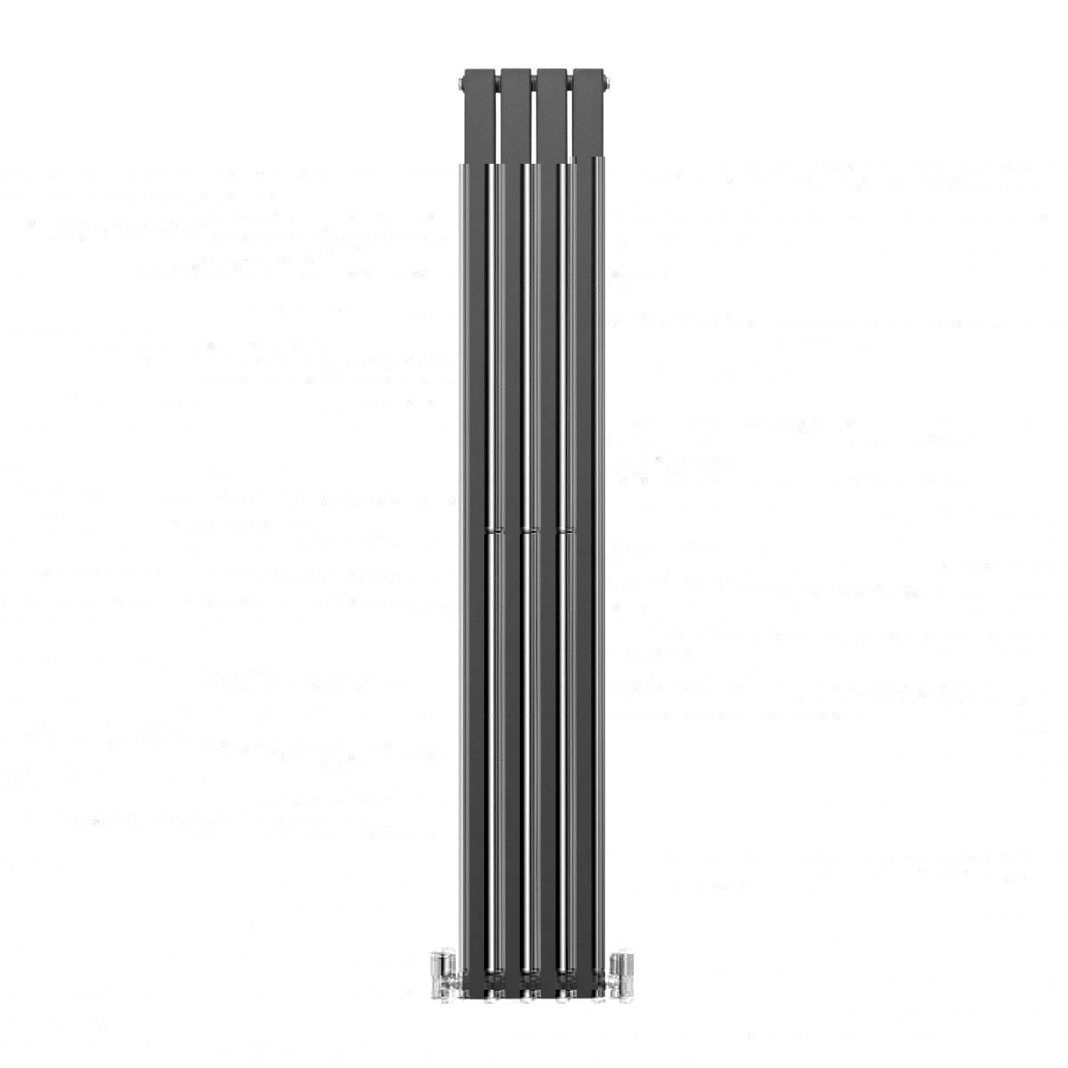 Monstershop Anthracite/Grey Designer Flat Panel Radiator - (1800Mm X 280Mm) 1800Mm X 280Mm