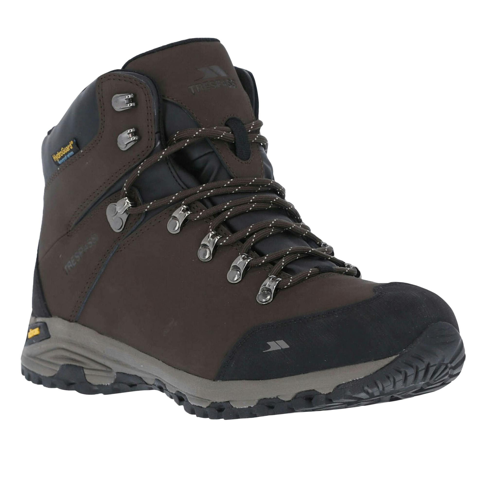 Trespass Mens Gerrard Mid Cut Hiking Boots - Multicolour Leather - Size UK 8 - Image 2