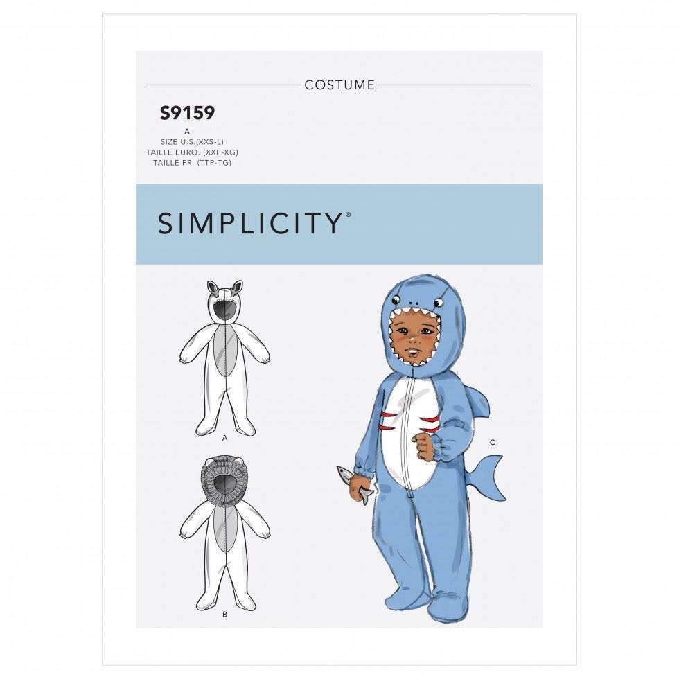Simplicity Sewing Pattern 9159, Onesies For Baby, A (Xxs-Xs-S-M-L) - Intermediate - A (Xxs-Xs-S-M-L)