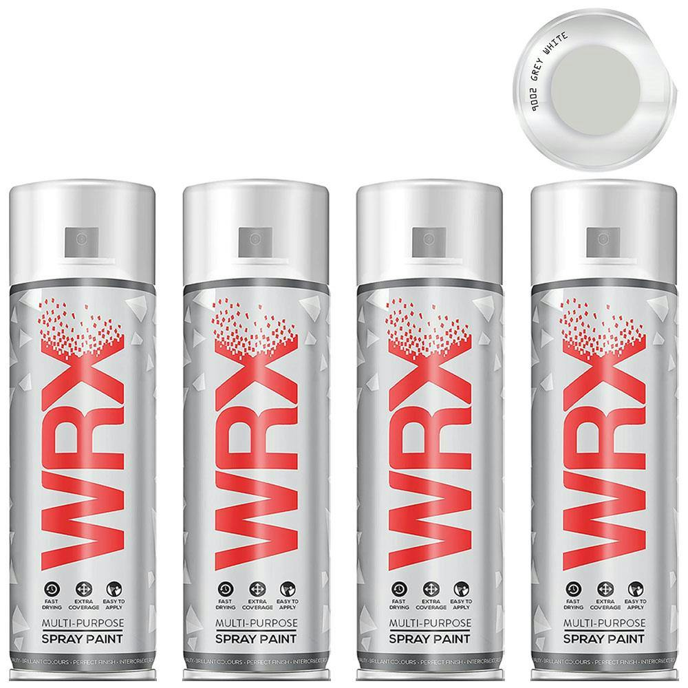 Rackhams Grey/White 12X Wrx Spray Paint 400Ml - Image 6