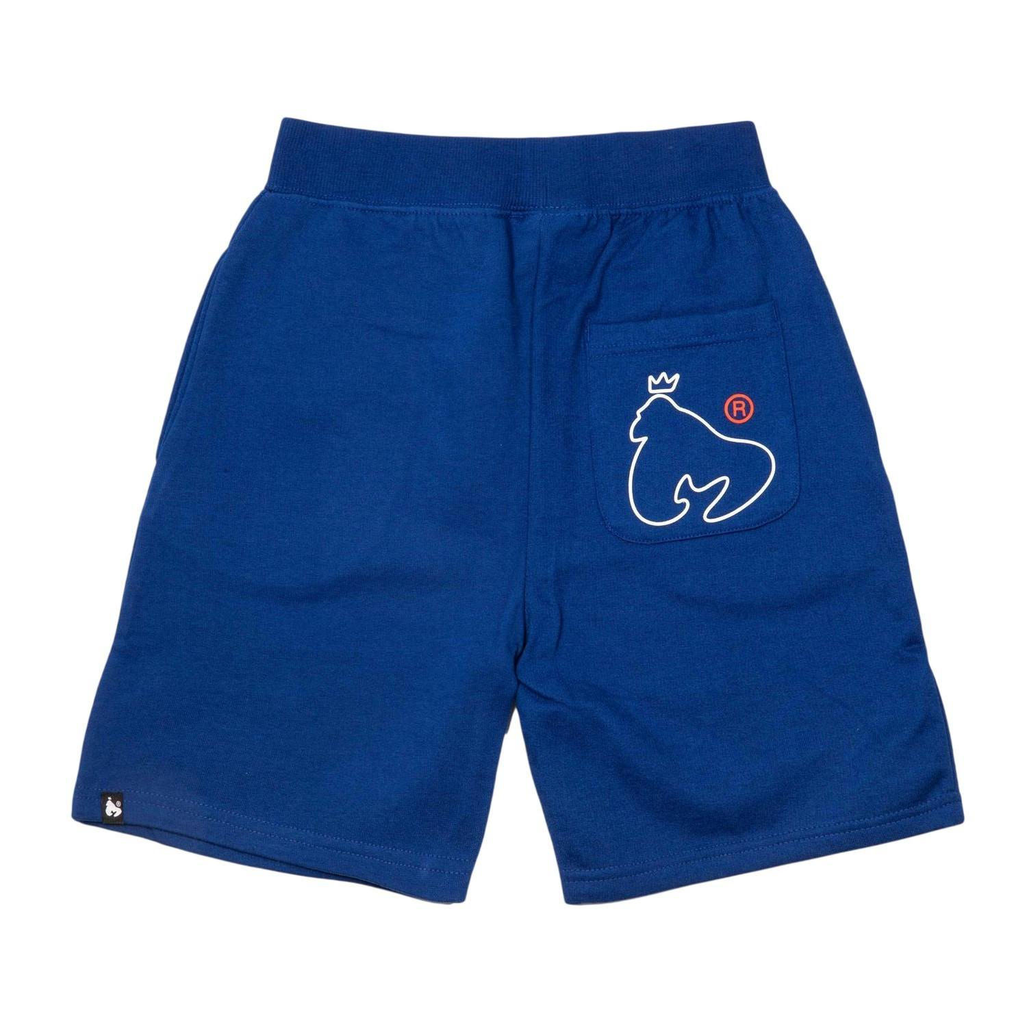 Money Blue Kids Cotton Logo Shorts - Royal - 9-10 Years - Royal - 100% Cotton