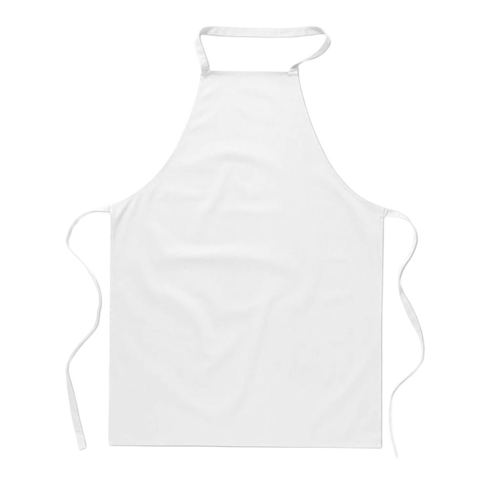 Midocean White Kitab Cotton Kitchen Apron - One Size - 100% Mixed