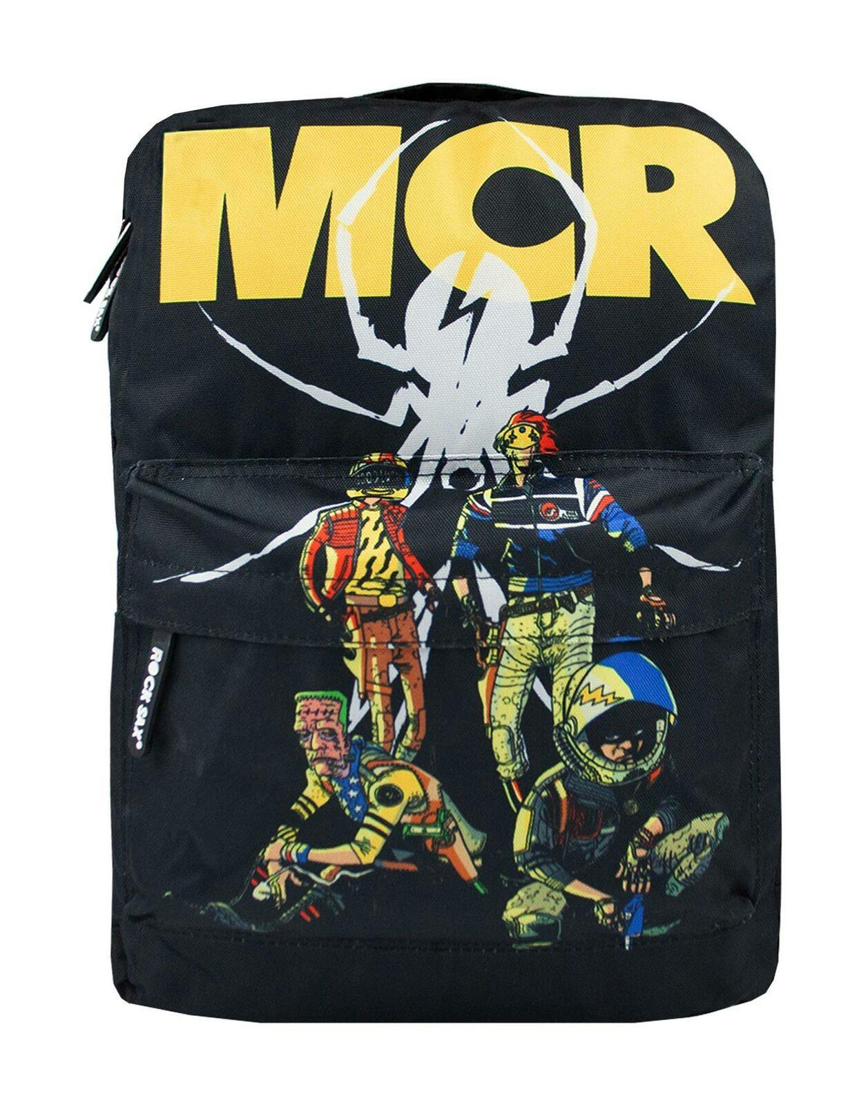 Vanilla Underground Unisex Black Rock Sax My Chemical Romance Backpack (One Size)