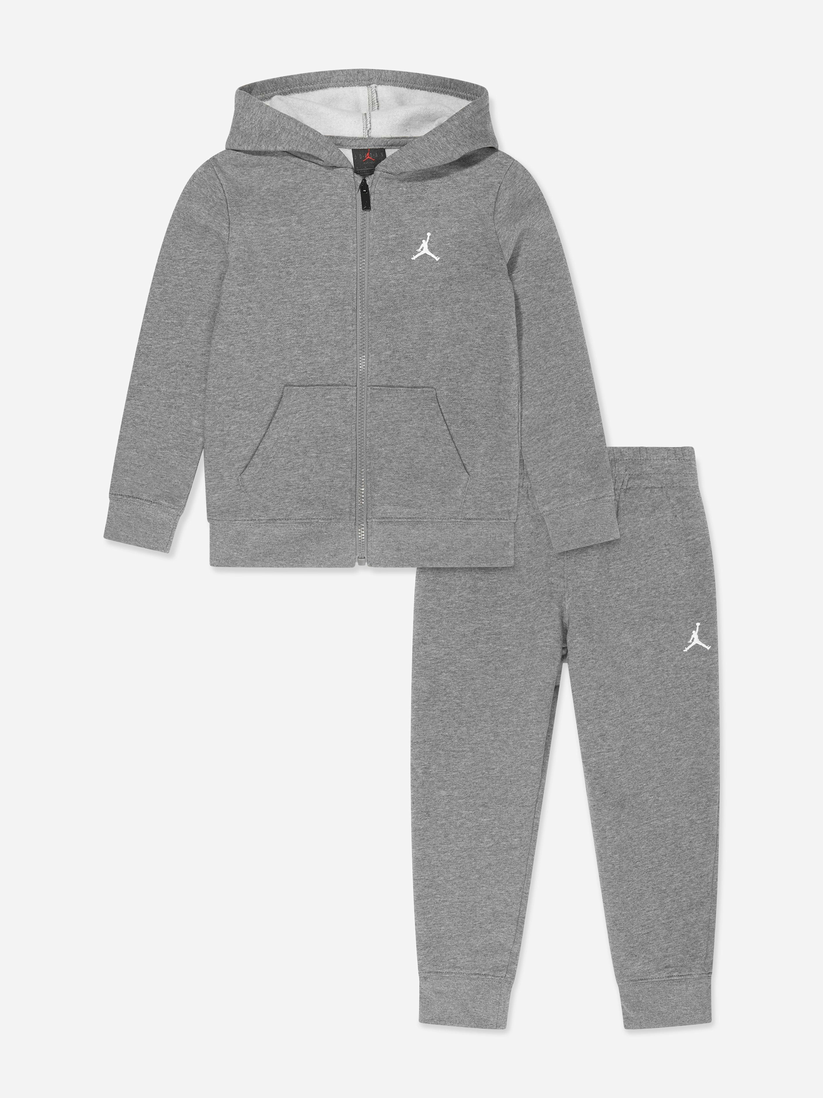 Jordan Boys Grey Mj Brooklyn Fleece Tracksuit In - 5 - 6 Years