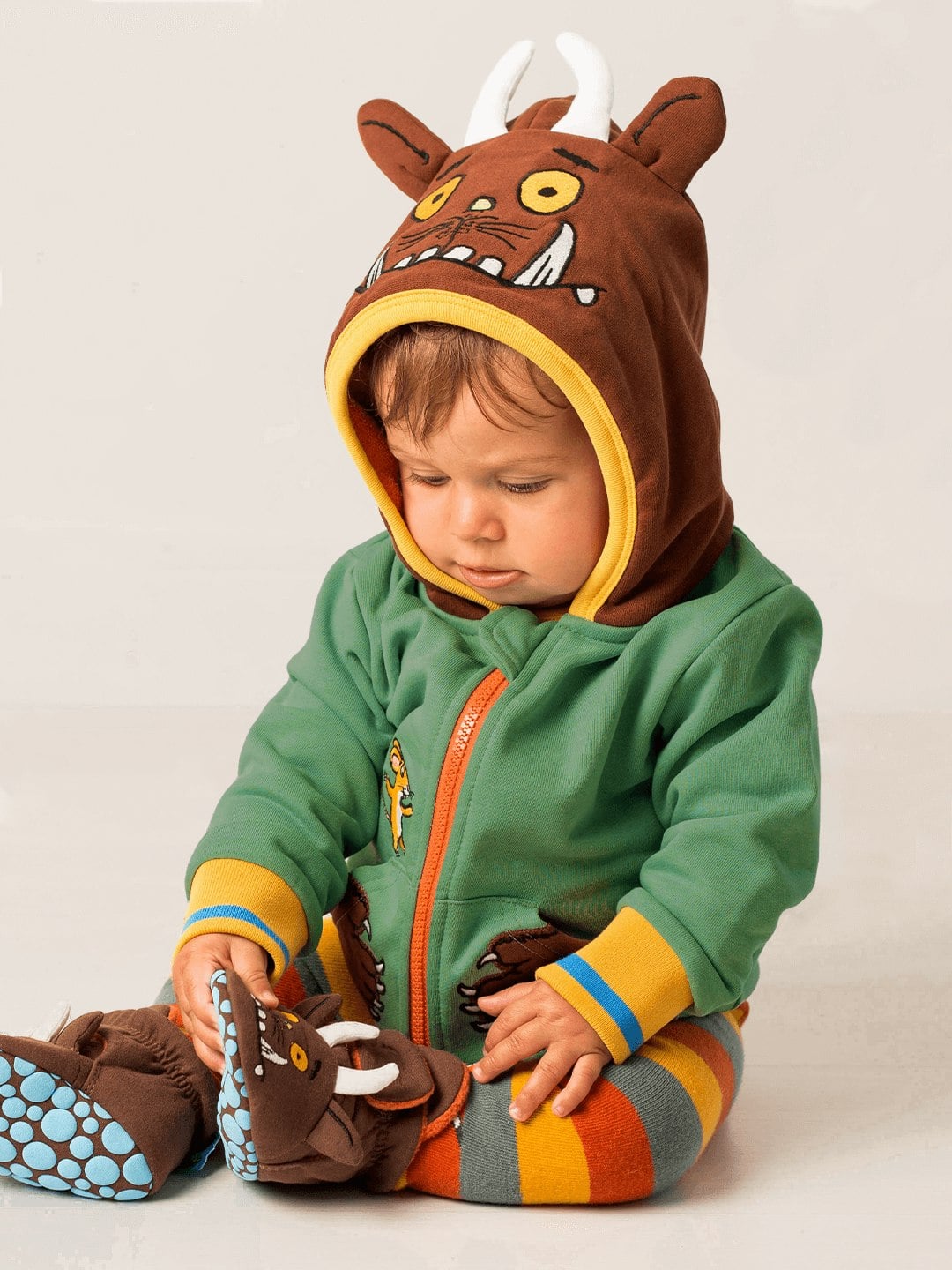 Blade & Rose Brown/Green Gruffalo™ Outdoor Adventure Hoodie - 5-6 Years