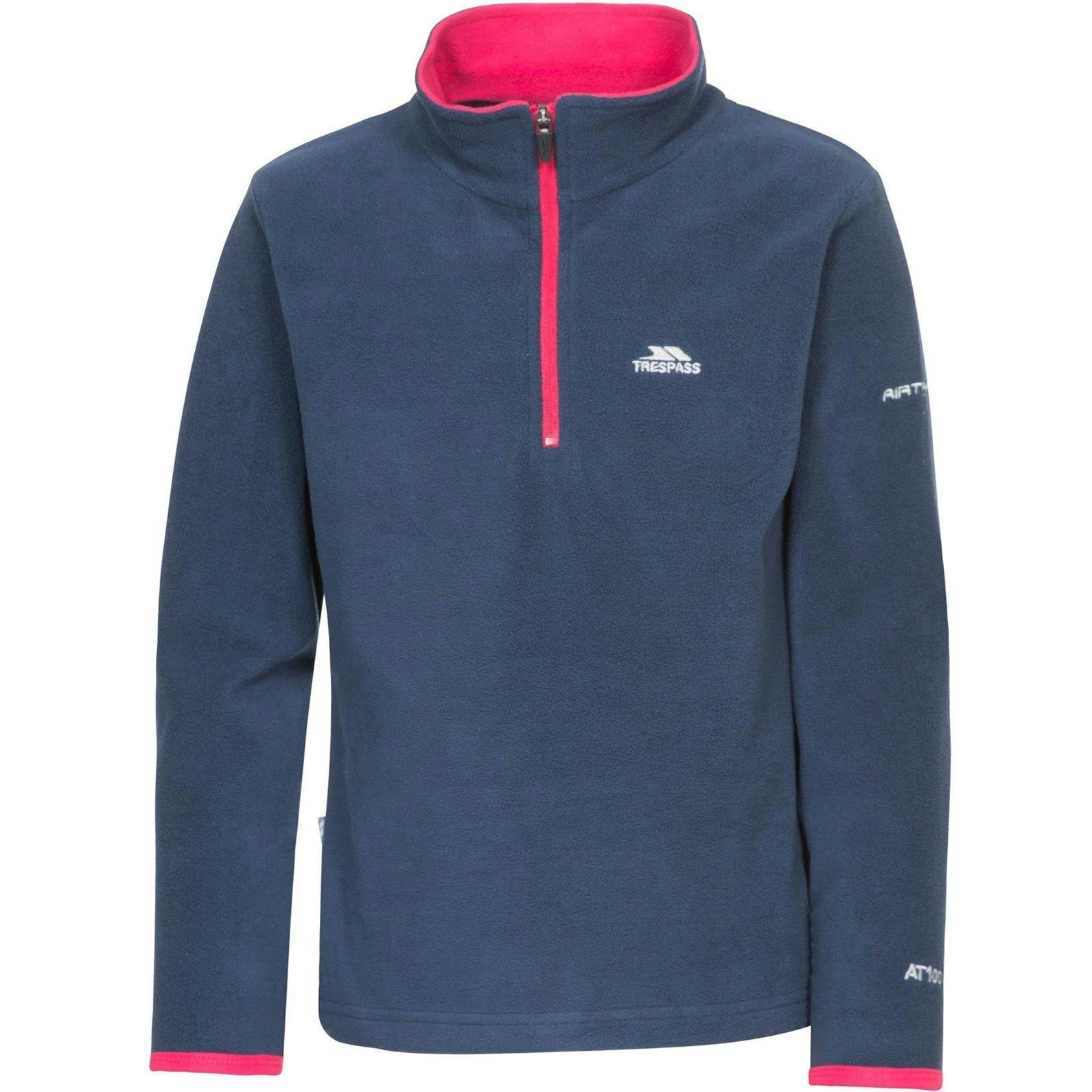 Trespass Women's Navy Girl's Sybil Micro Fleece In | Size: 9-10 Years - Image 2