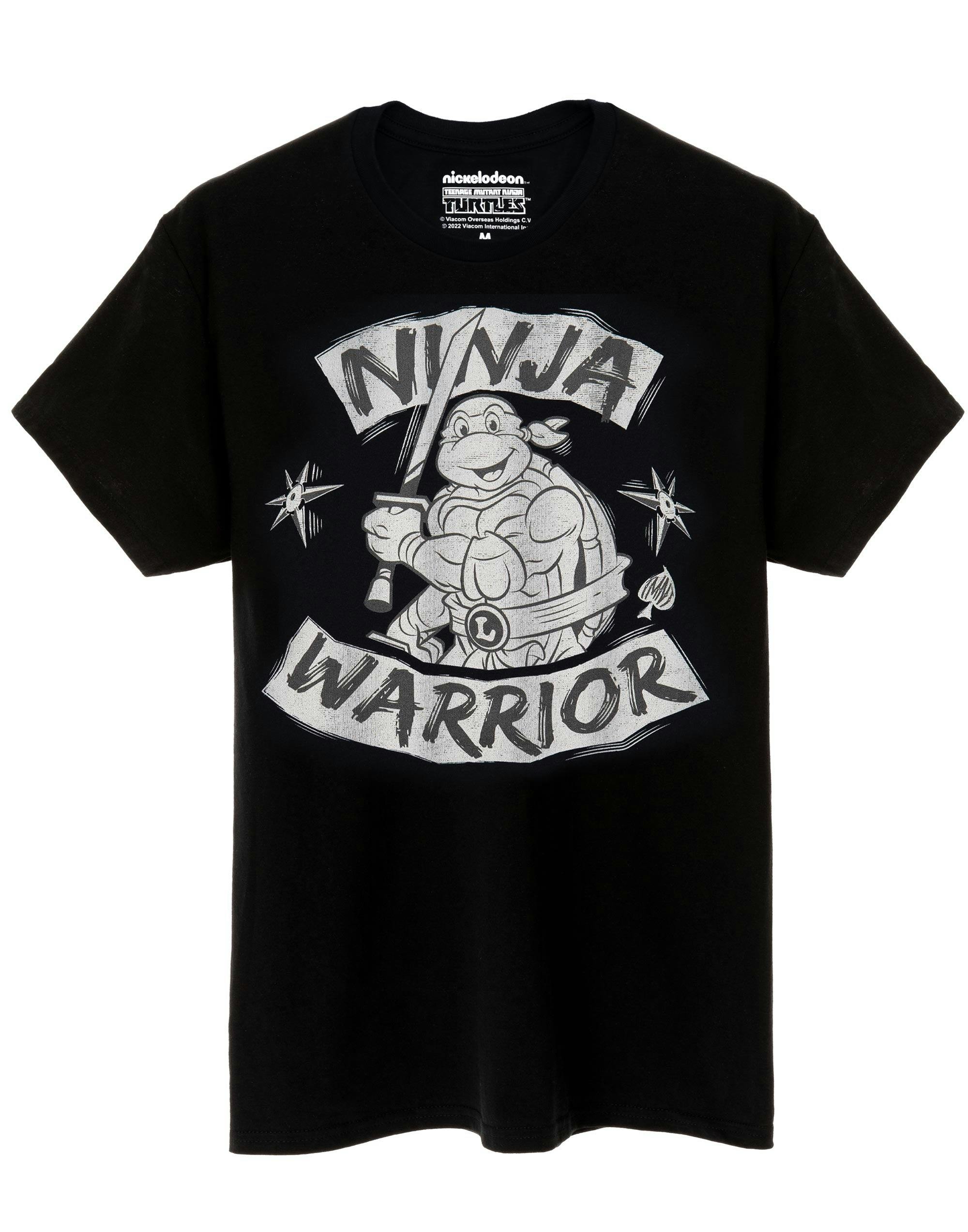 Vanilla Underground Men's Black Teenage Mutant Ninja Turtles Leonardo Short Sleeved T-Shirt - XX-Large