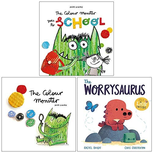 Tb Girls The Colour Monster Goes To School, The Colour Monster, The Worrysaurus Book Set Size 3