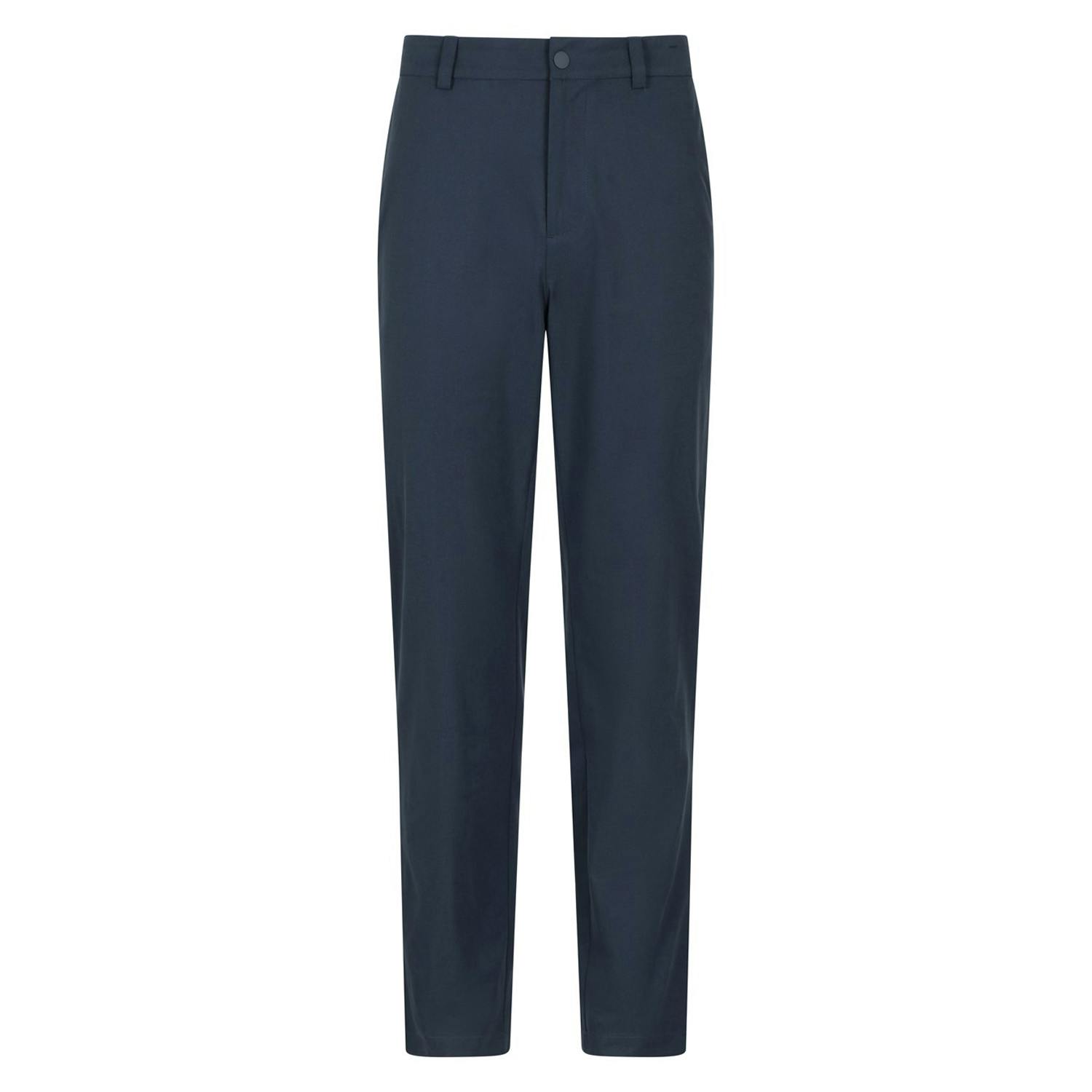 Mountain Warehouse Men's Nature Stretch Chino Trousers - Navy - Navy - 36R - 100% Polyester