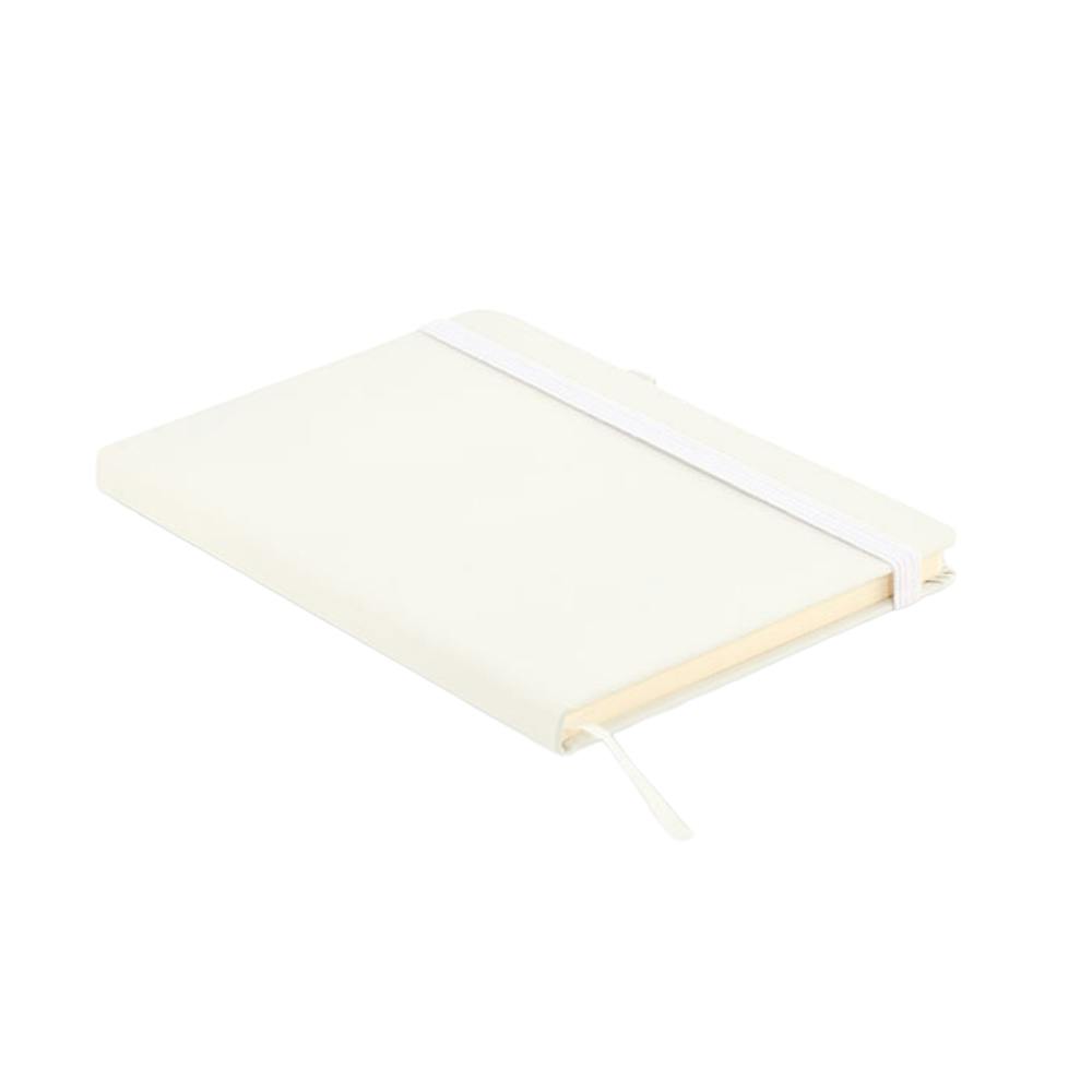 Rackhams White Leather A5 Notebook - 1.6Cm X 12.2Cm X 14.6Cm