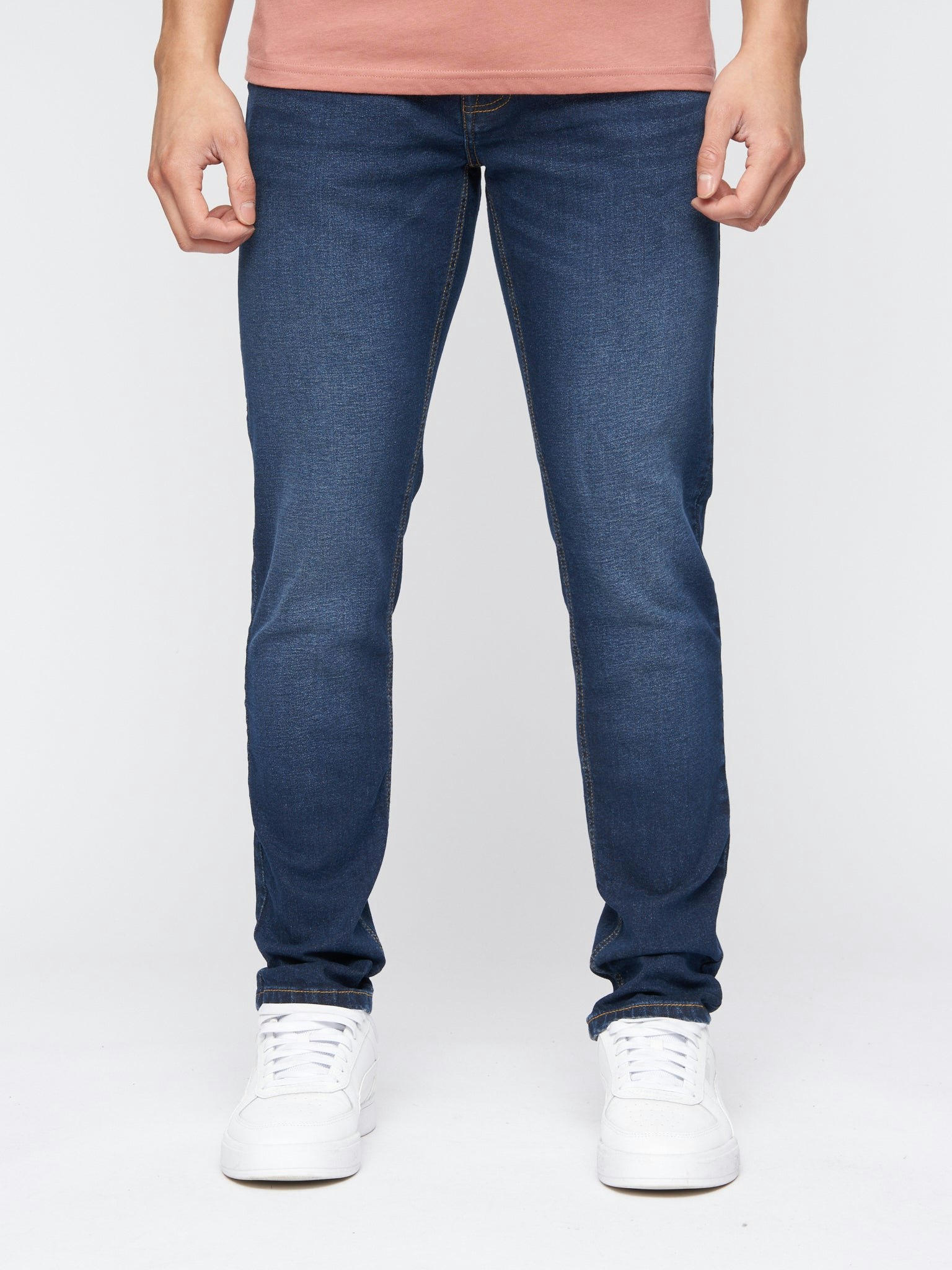 Crosshatch Men's Dark Buraca Slim Fit Denim Jeans Wash - W38 L34