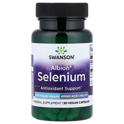 Swanson Albion Selenium, 200Mcg - 90 Vcaps