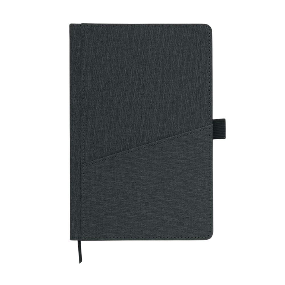 Midocean Black Cinco Pu A5 Notebook - 1.2Cm X 21Cm X 14Cm