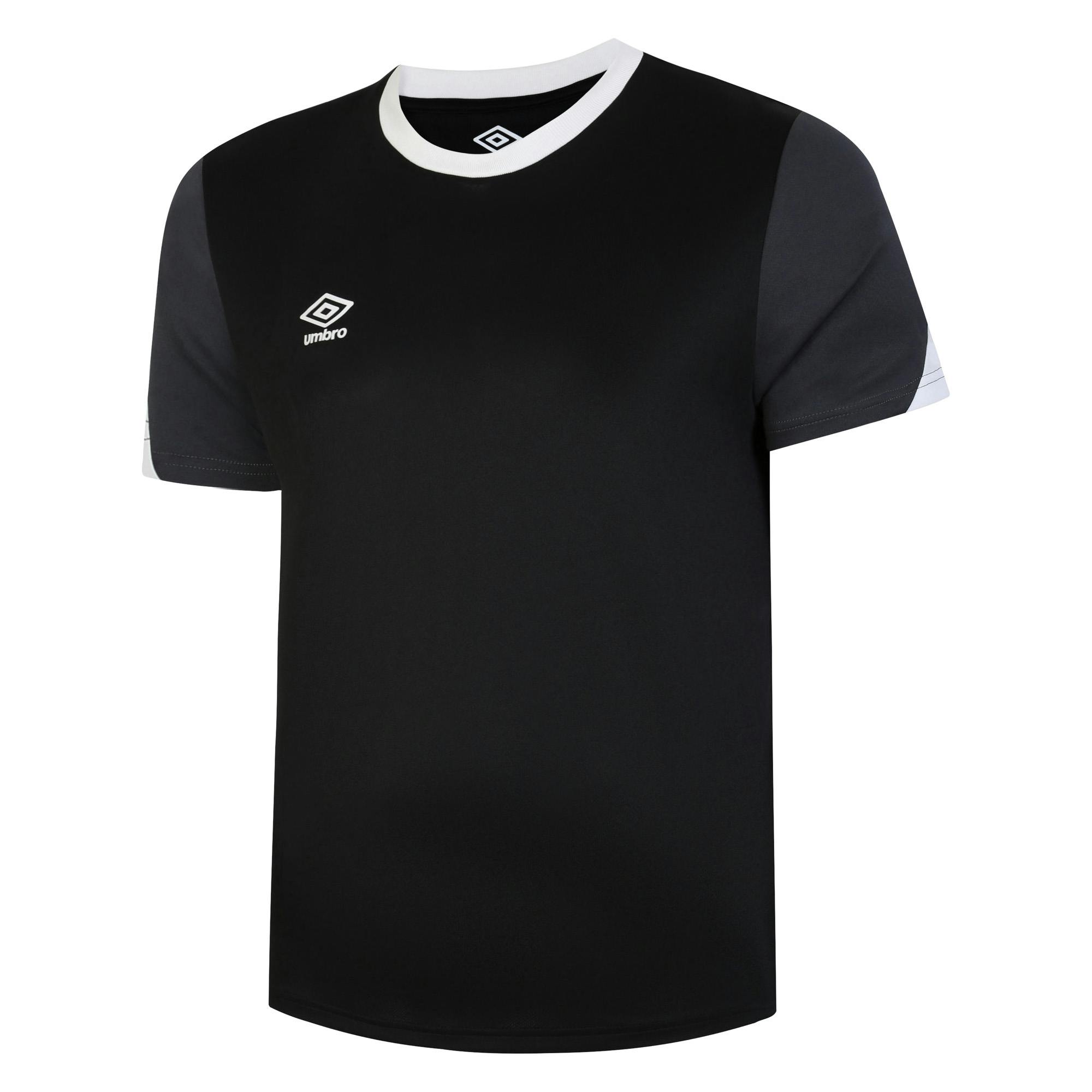 Umbro Black/White Kids Total Training Jersey - /Carbon - 13 Years - /Carbon
