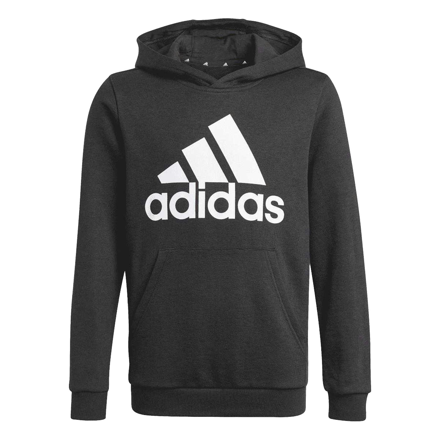 Adidas Boys Black Essentials Big Logo Hoodie - 4-5 Years