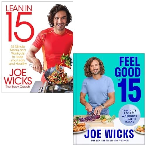 Bluebird/Hq Ltd Lean In 15 The Shift Plan And [Hardcover] Feel Good In 15 By Joe Wicks 2 Books Collection Set