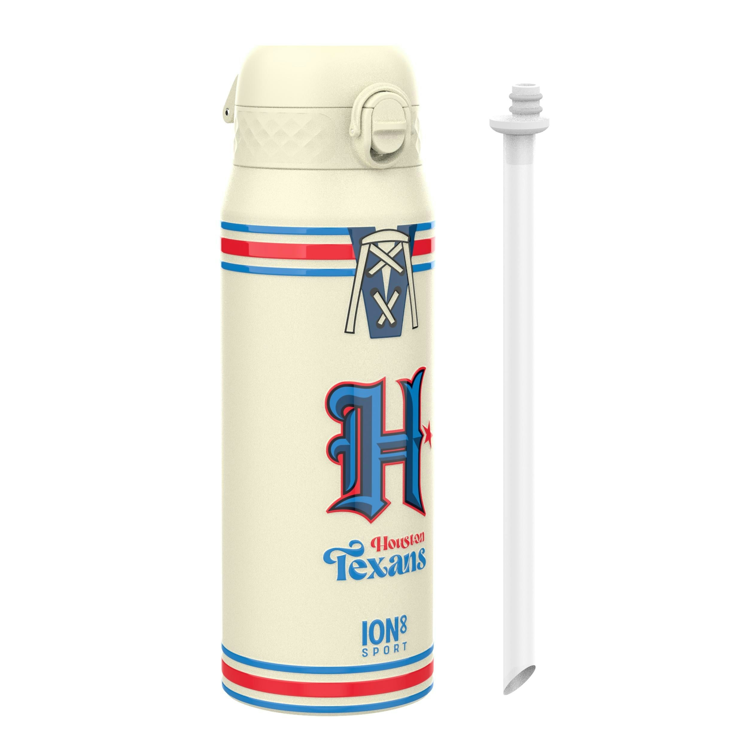 Rackhams Nfl X Ion8 Insulated Steel Water Bottle, Nfl Texans, 750Ml (24Oz)