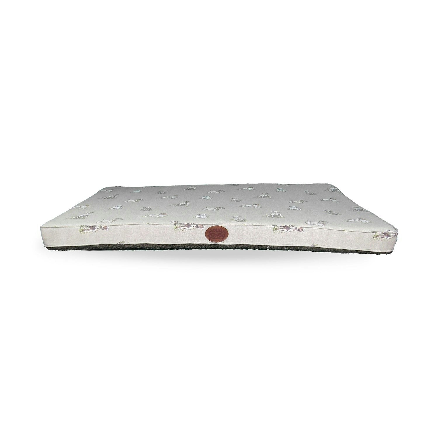 Snug And Cosy Pets Memory Foam Lounger - Pooch Print