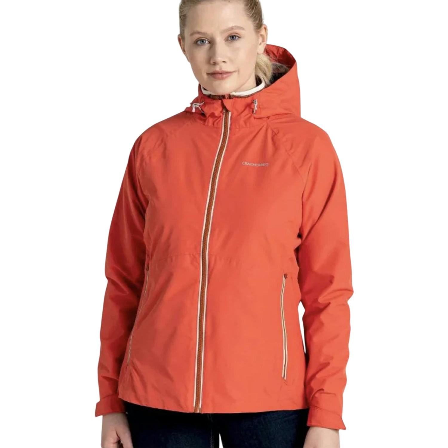 Craghoppers Women's Orange Brielle Waterproof Jacket - Ember - 18 Uk - Ember - 100% Polyester