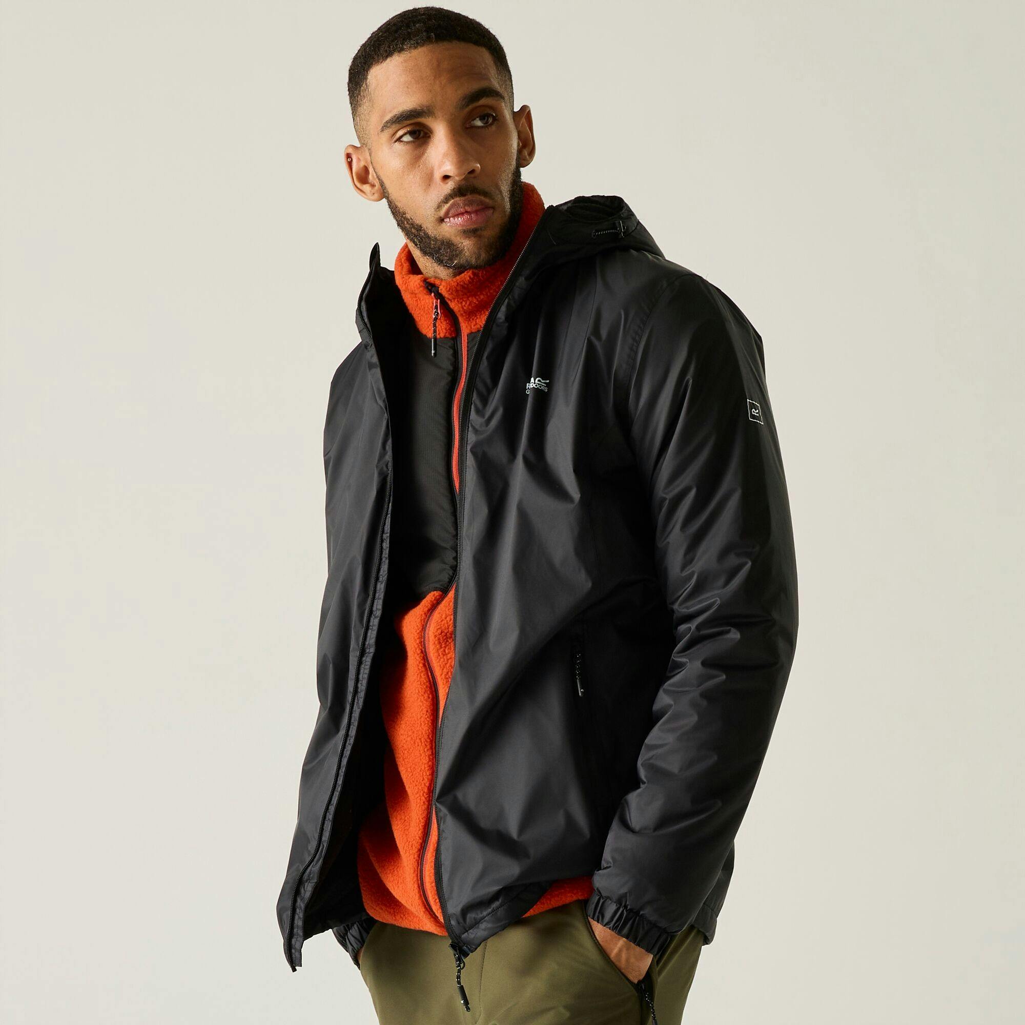 Regatta Men's Kybre Fleece Lined Jacket - Ash - M - Ash - 100% Polyamide