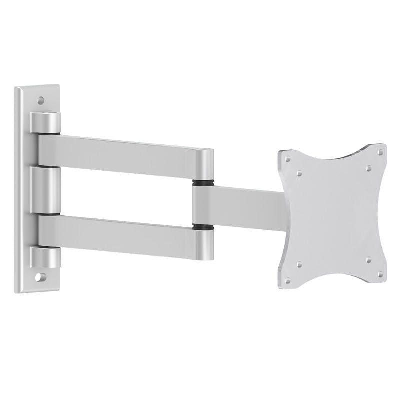 Intec Brackets Silver Swivel And Tilt Tv Wall Bracket For Screens Up To 27 Inch, Vesa 100 X 100