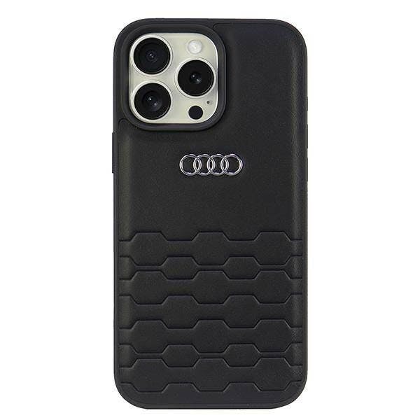Audi Black Synthetic Leather Hardcase For Iphone 16 Pro Max 6.9" - Au-Tpupcip16pm-Gt/D2-Bk