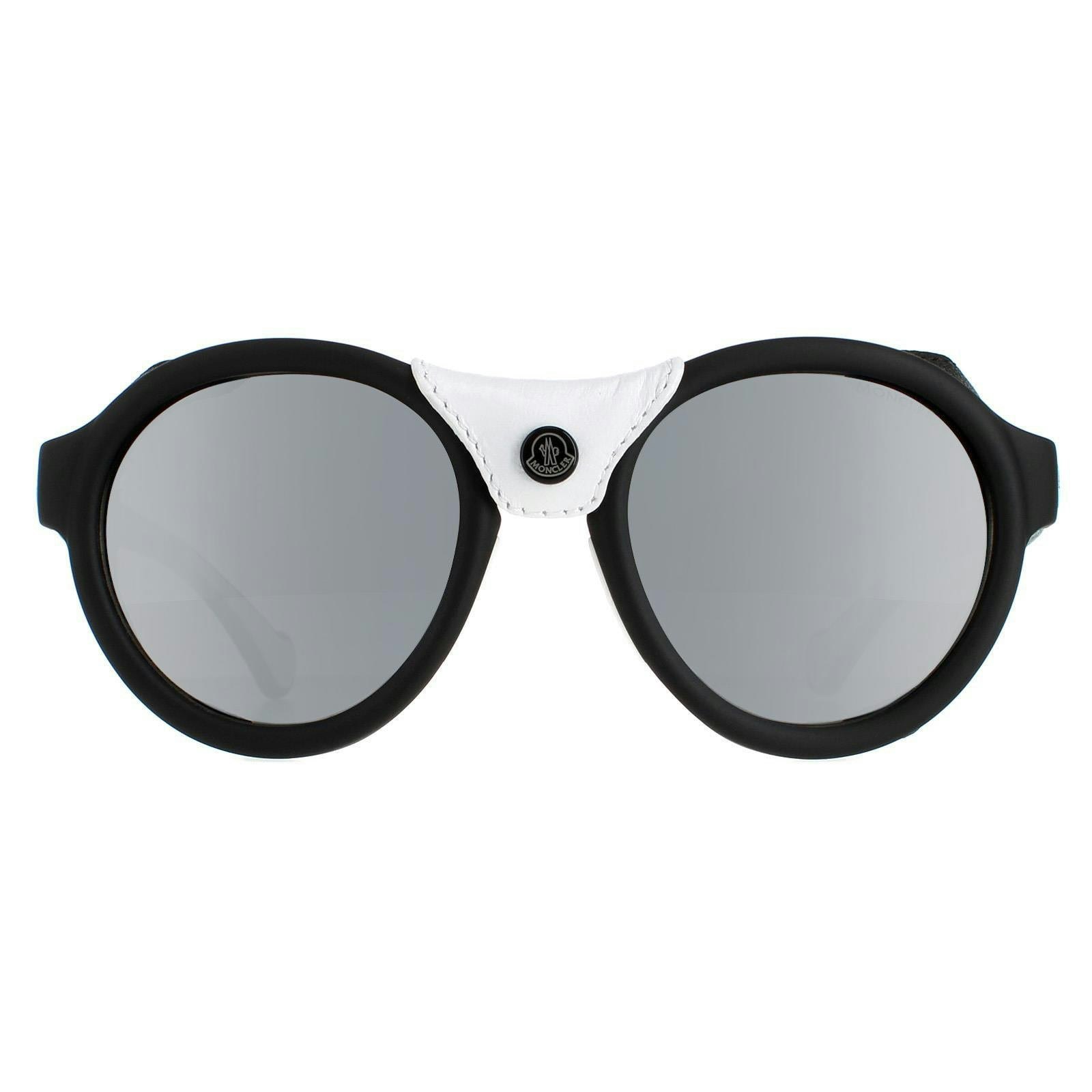 Moncler Black Sunglasses Ml0046 02C Matte Smoke Mirror