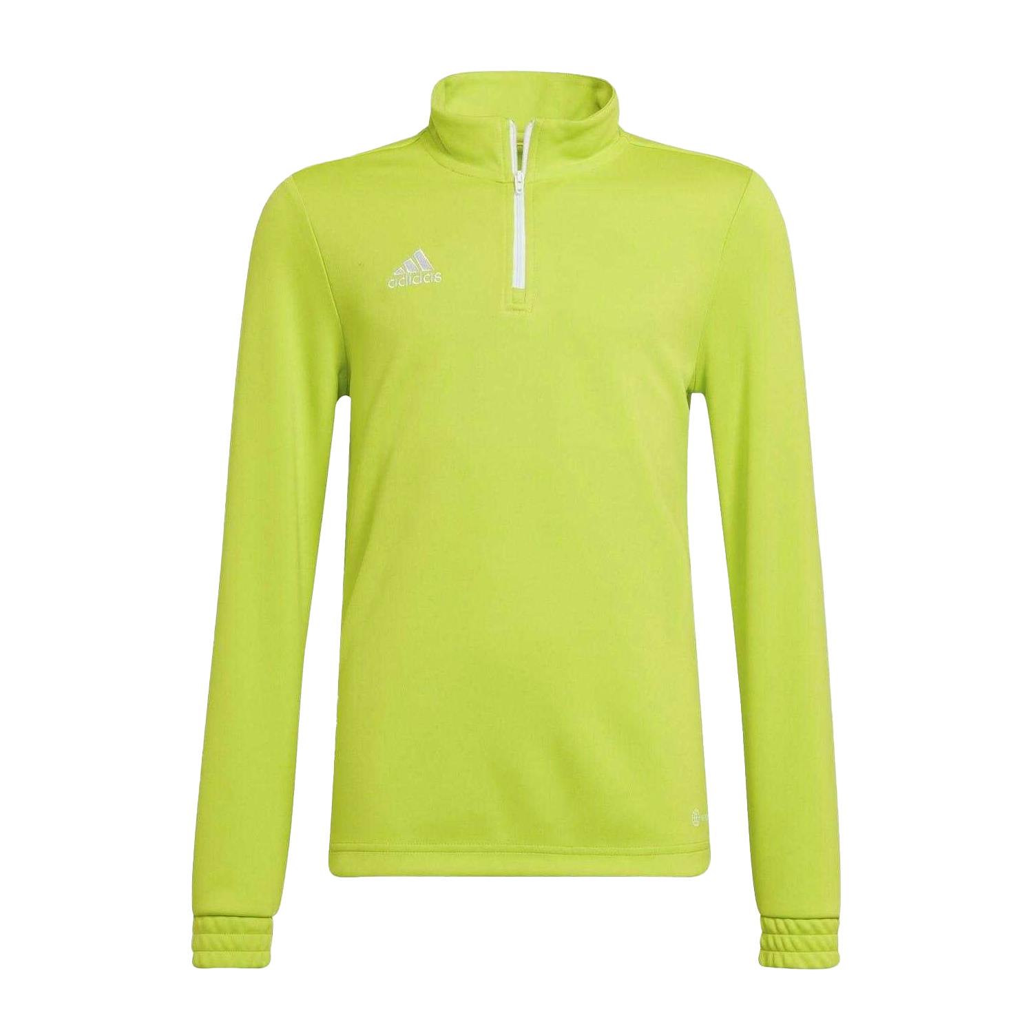 Adidas Green/White Kids Entrada 22 Recycled Polyester Training Top - 11-12 Years - 100% Recycled Polyester