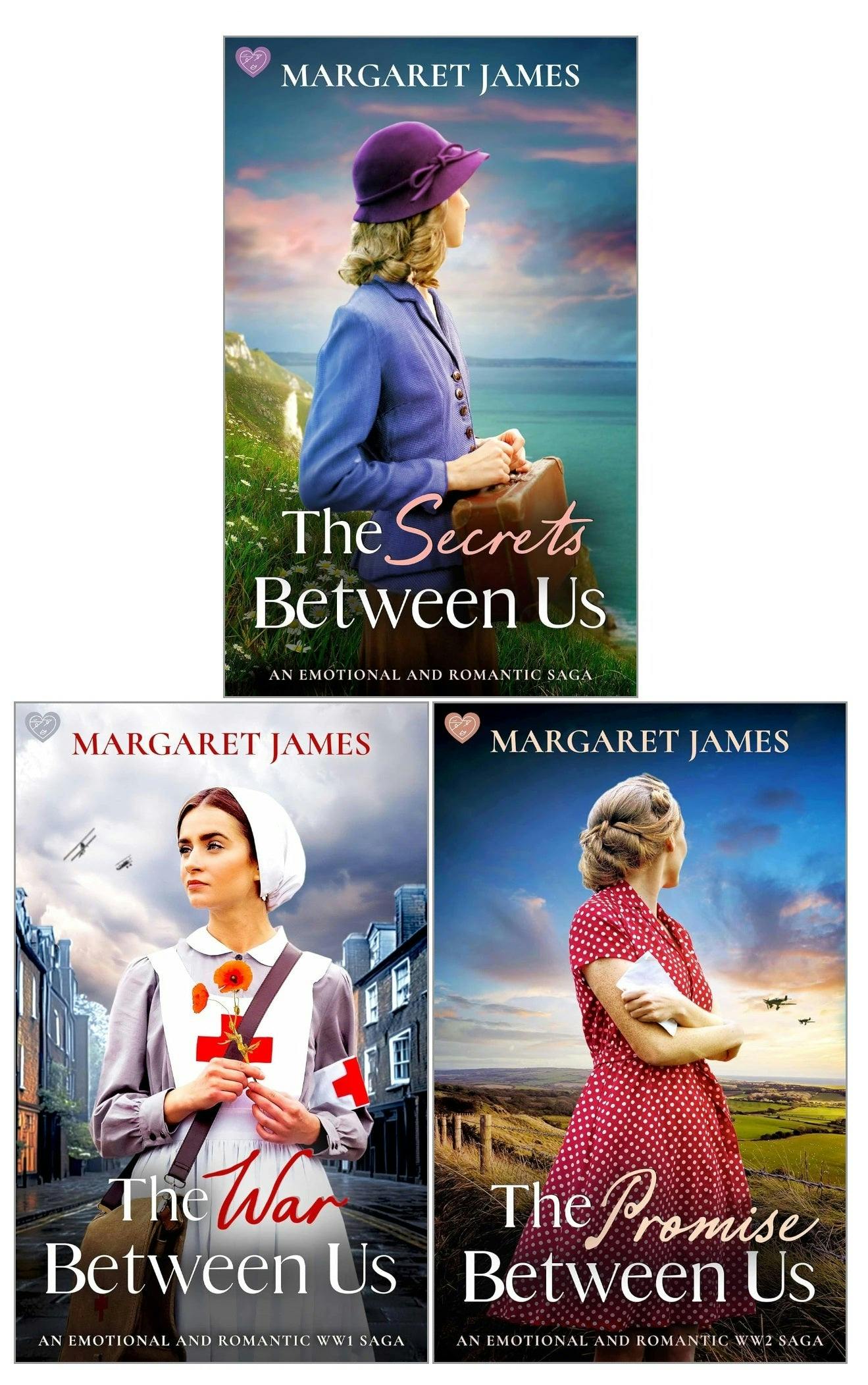 Various Publishers The Denham Family Sagas 3 Books Collection Set By Margaret James (The War Between Us, The Secrets Between Us, The Promise Between Us)