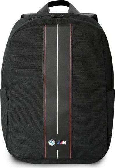 Bmw Red/Black Nylon Stripe Backpack For 16" Laptop - Bmbp15compvskr