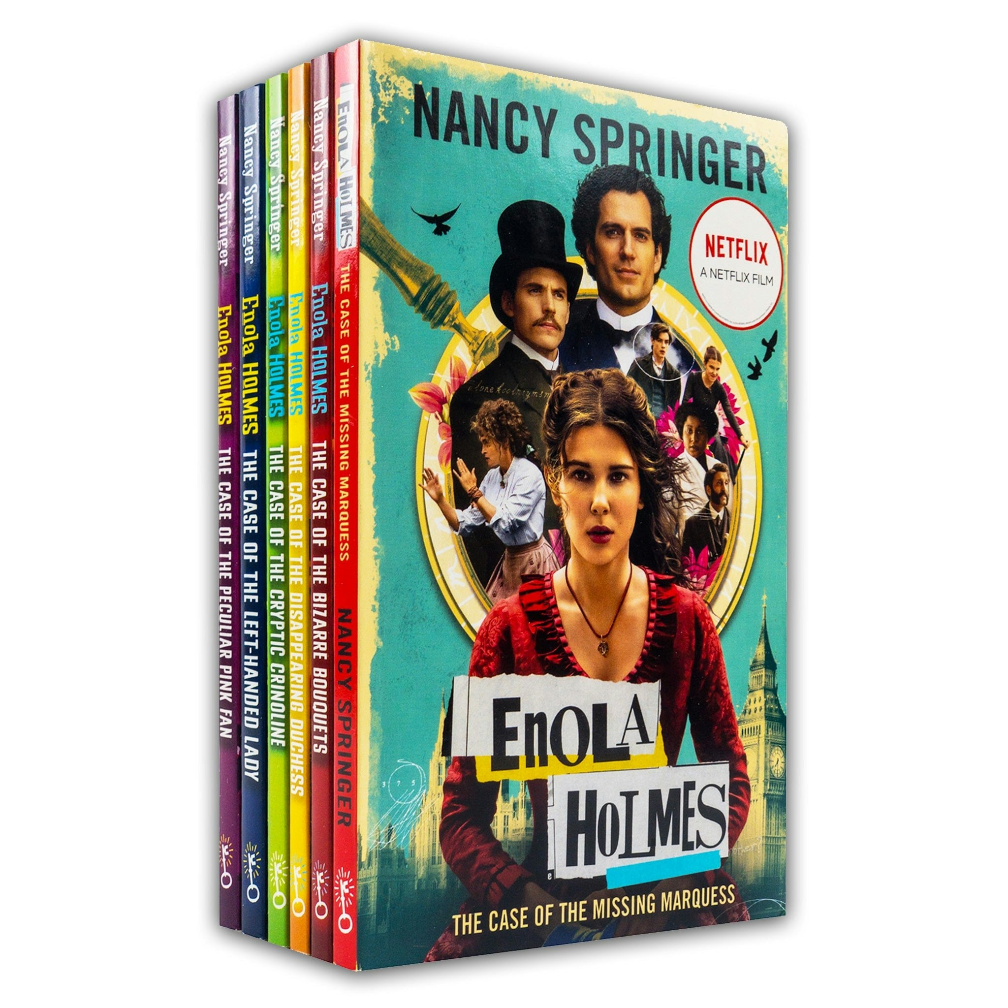 Bonnier Books Ltd Girls Pink/Black/Dark Enola Holmes Mysteries Series By Nancy Springer 10 Books Collection Set - Ages 9+ - Paperback - Image 4