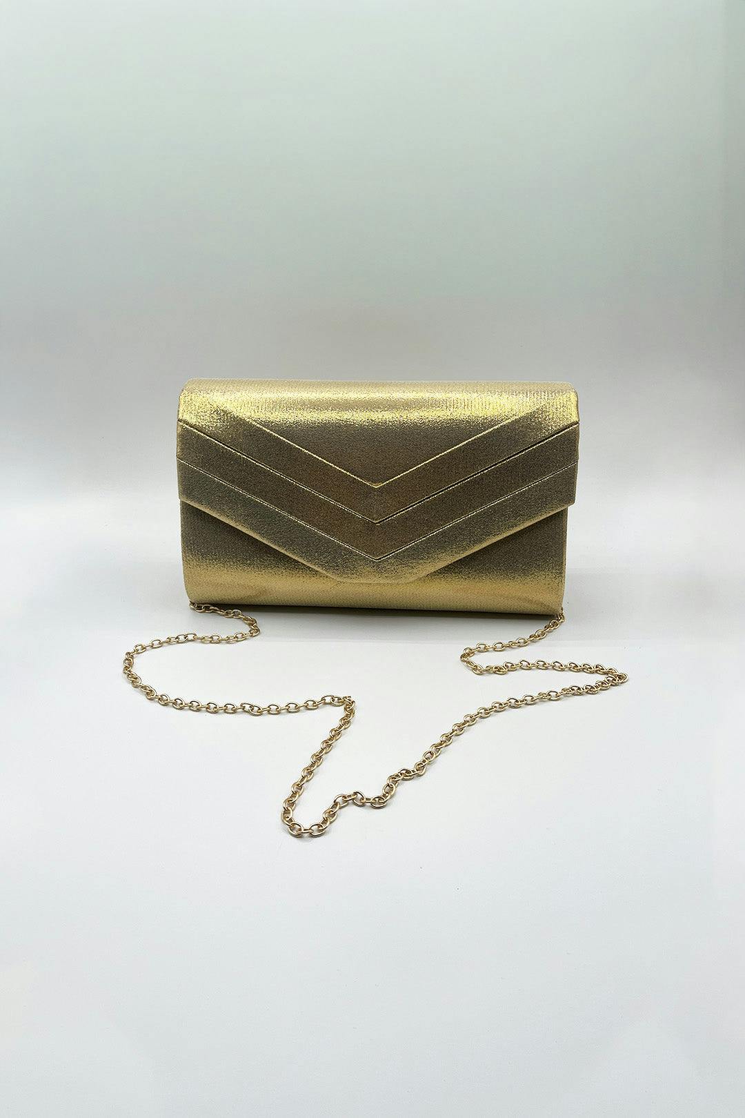 Svnx Women's Gold Clutch In - Image 4
