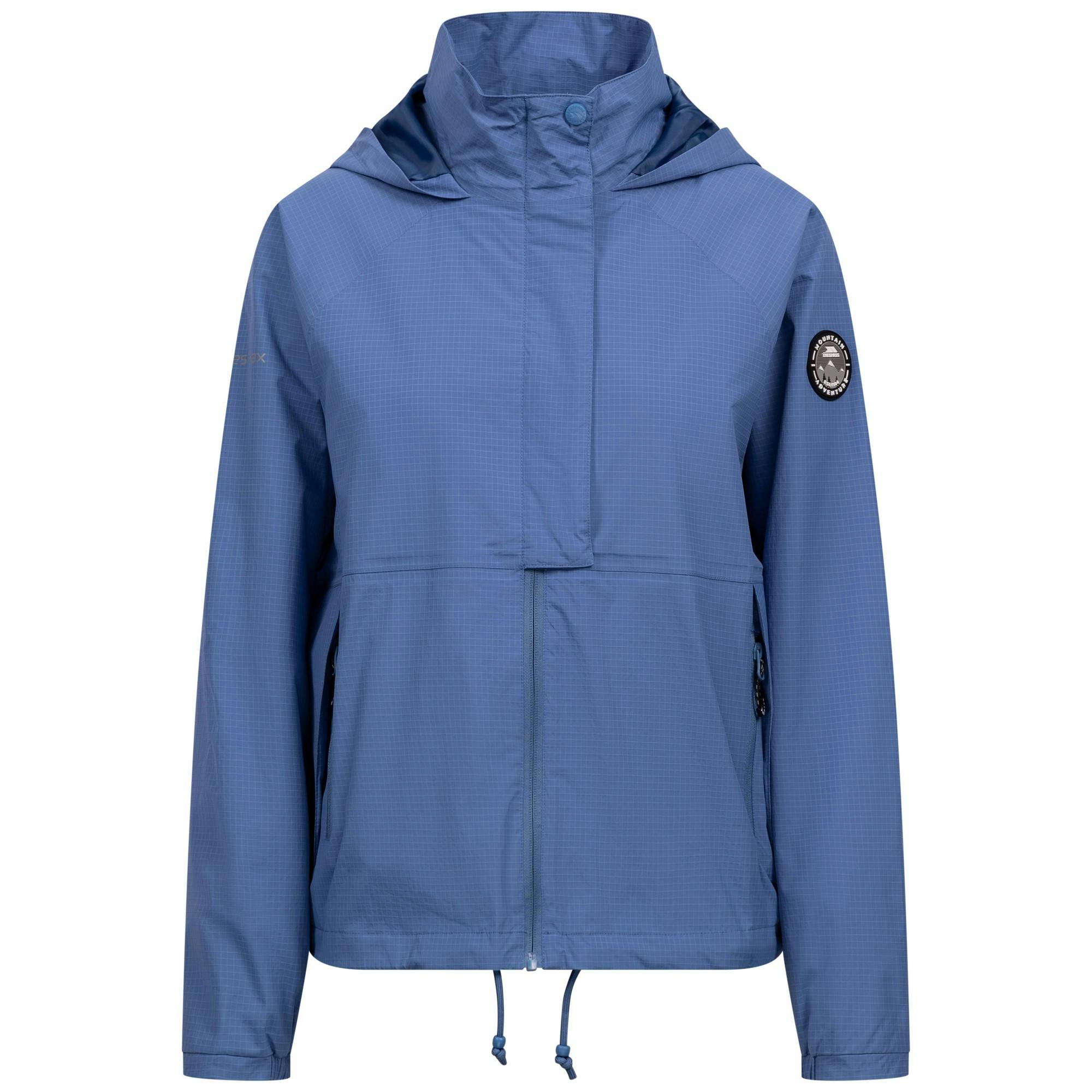 Trespass Women's Blue Erskine Waterproof Jacket - Coastal - Xl - Coastal - 100% Mixed