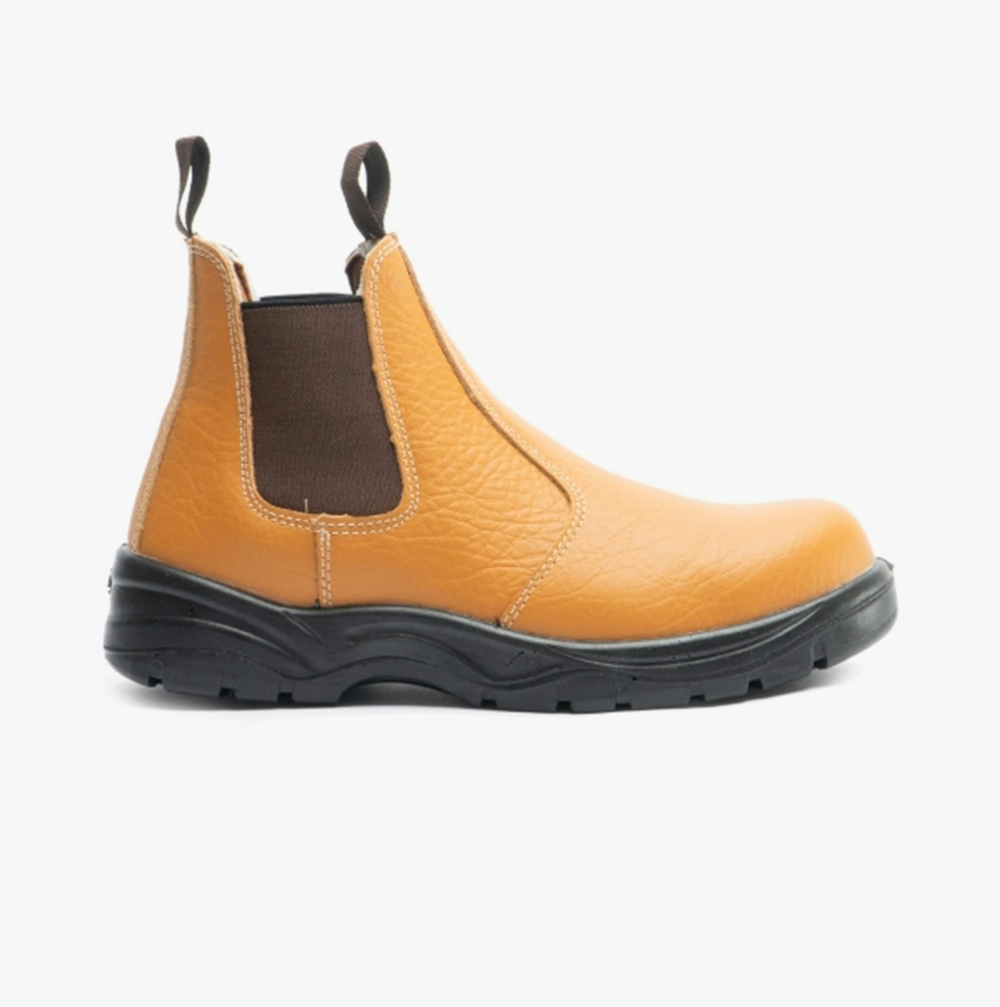 Grafters Men's M955b Leather Chelsea Safety Boots Tan - Uk 11