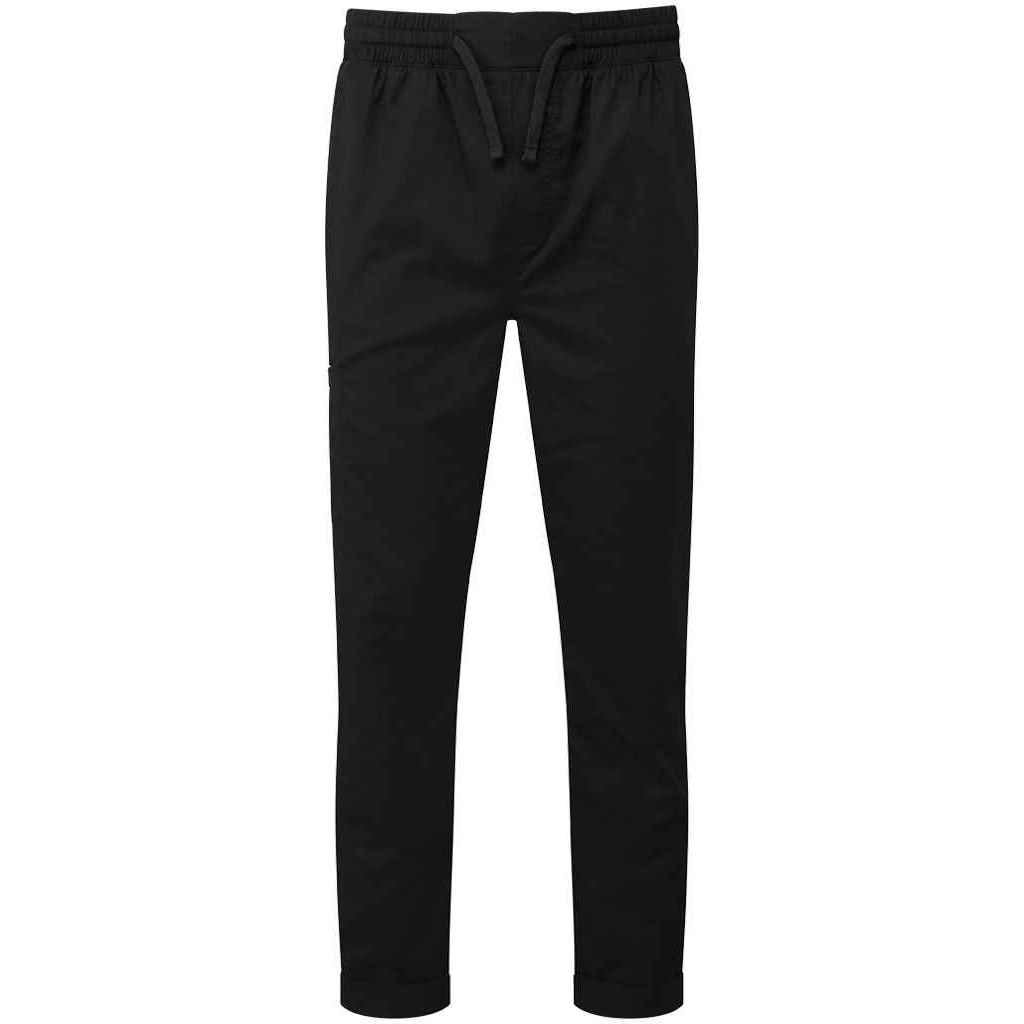 Premier (S, Black) Unisex Adult Recyclight Chef Cargo Trousers - Image 2