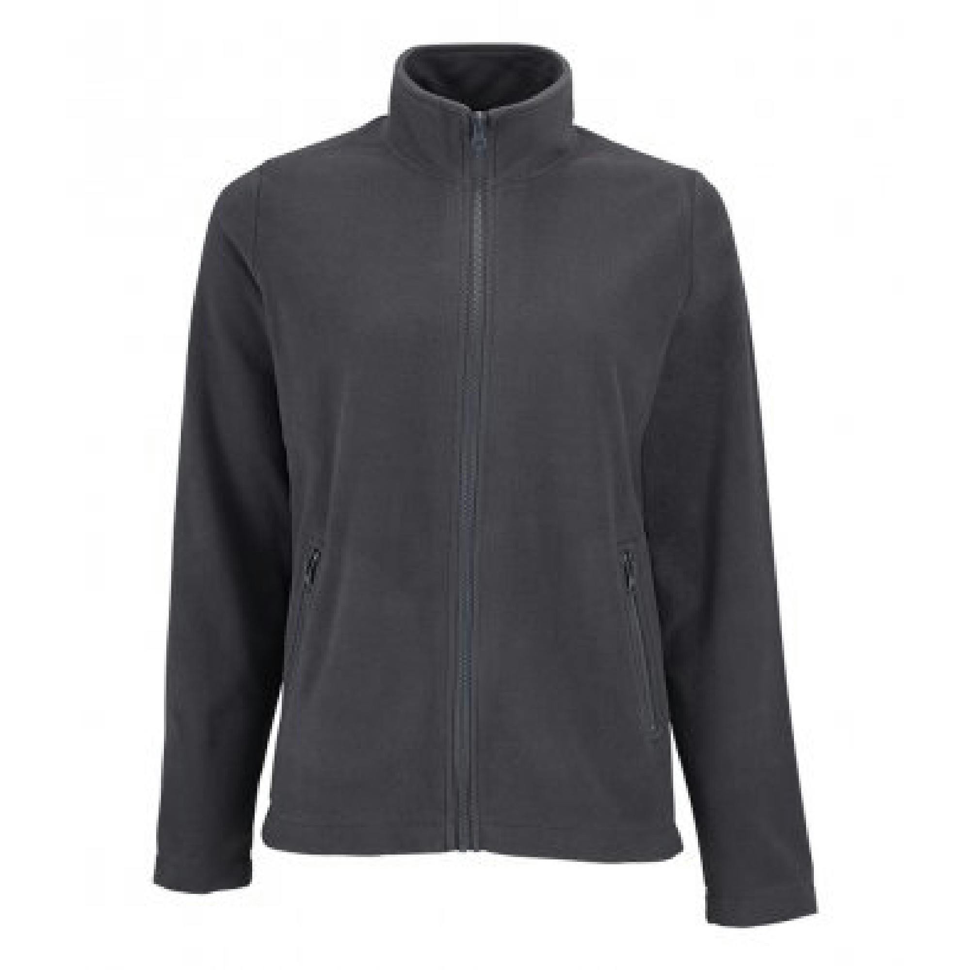 SOLS Womens/Ladies Norman Fleece Jacket (Charcoal) - Size 2XL - Image 2