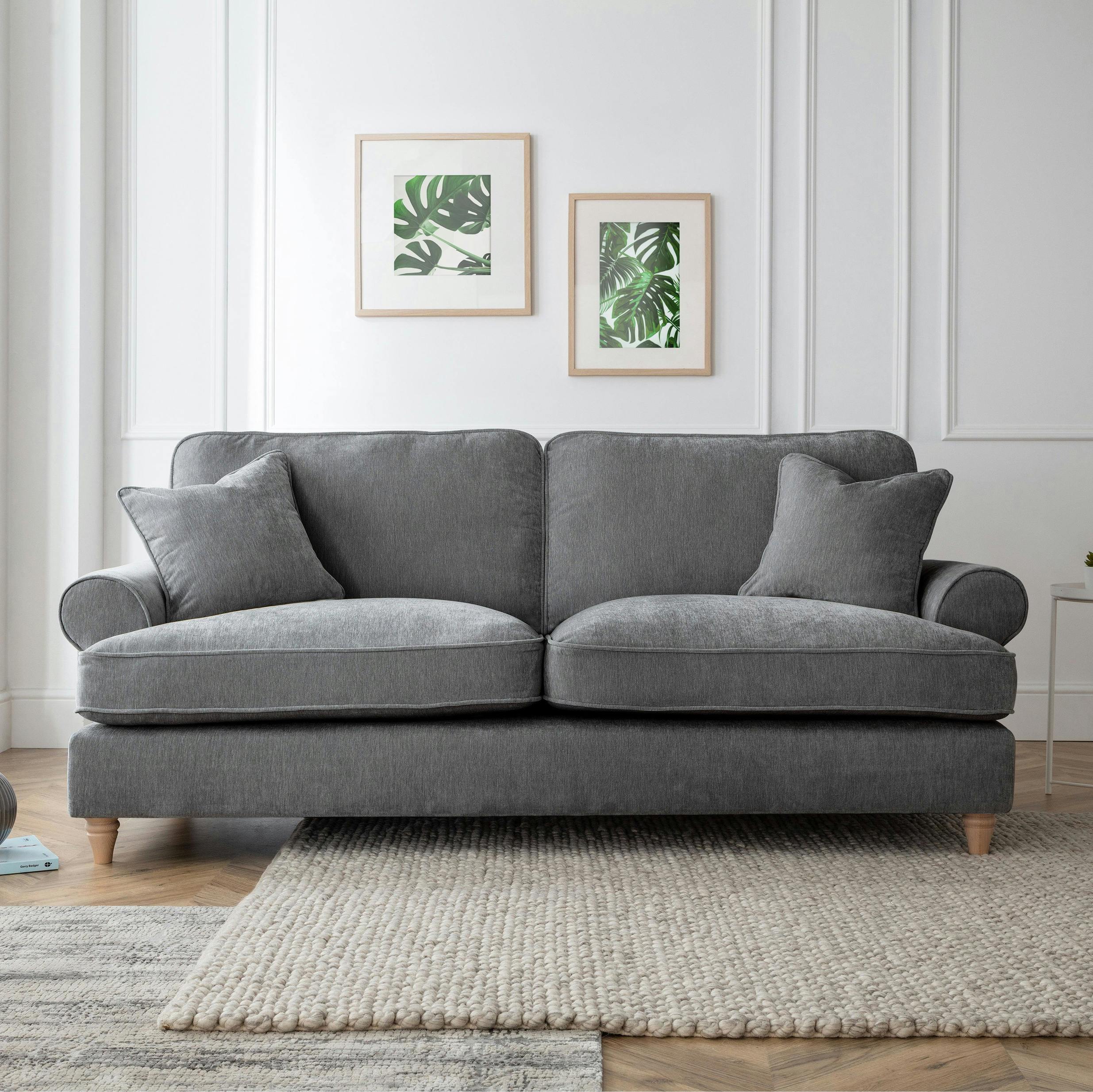 Rackhams The Bromfield 3 Seater Sofa - Charcoal