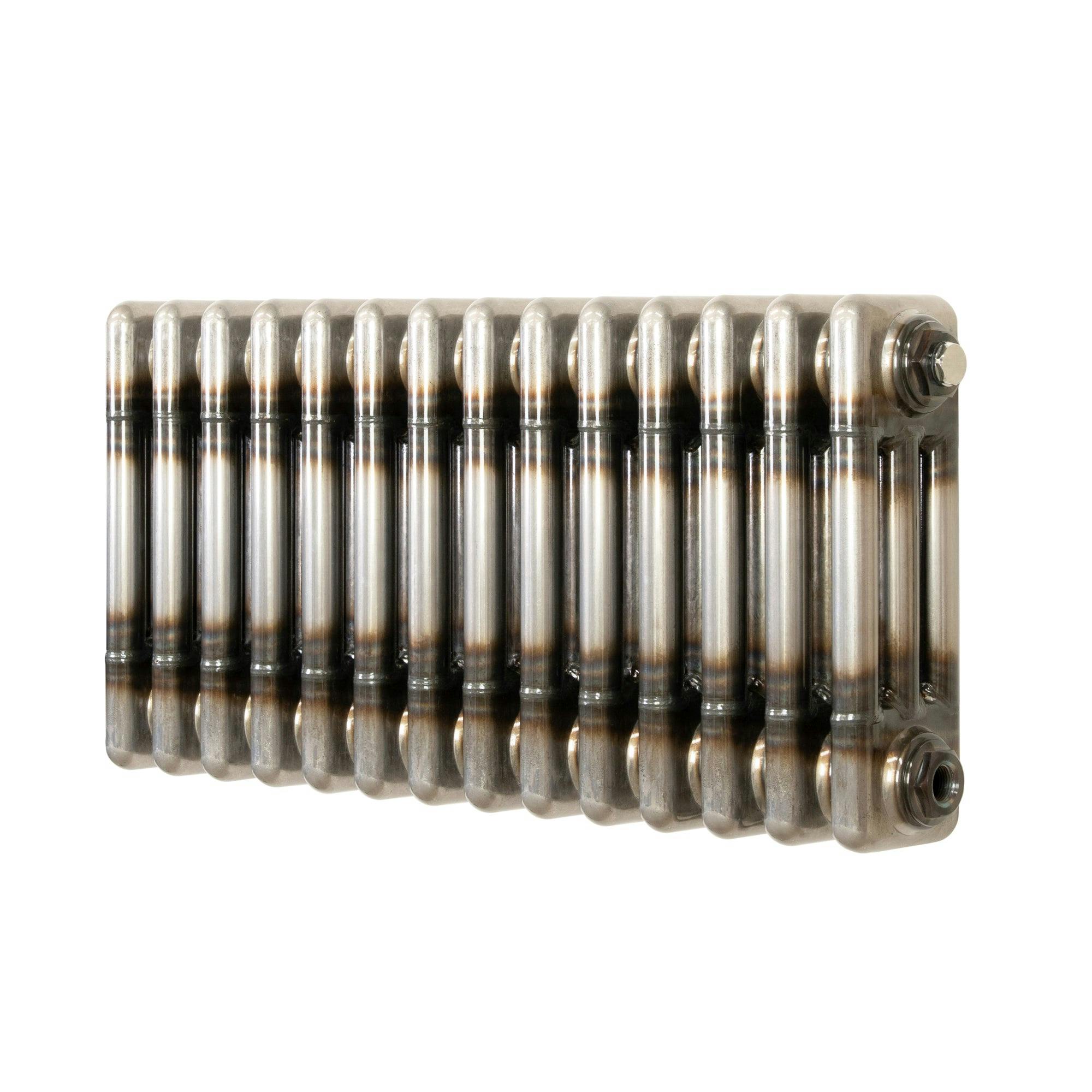 Monstershop Traditional 3 Column Radiator - 300 X 650Mm - Raw Metal