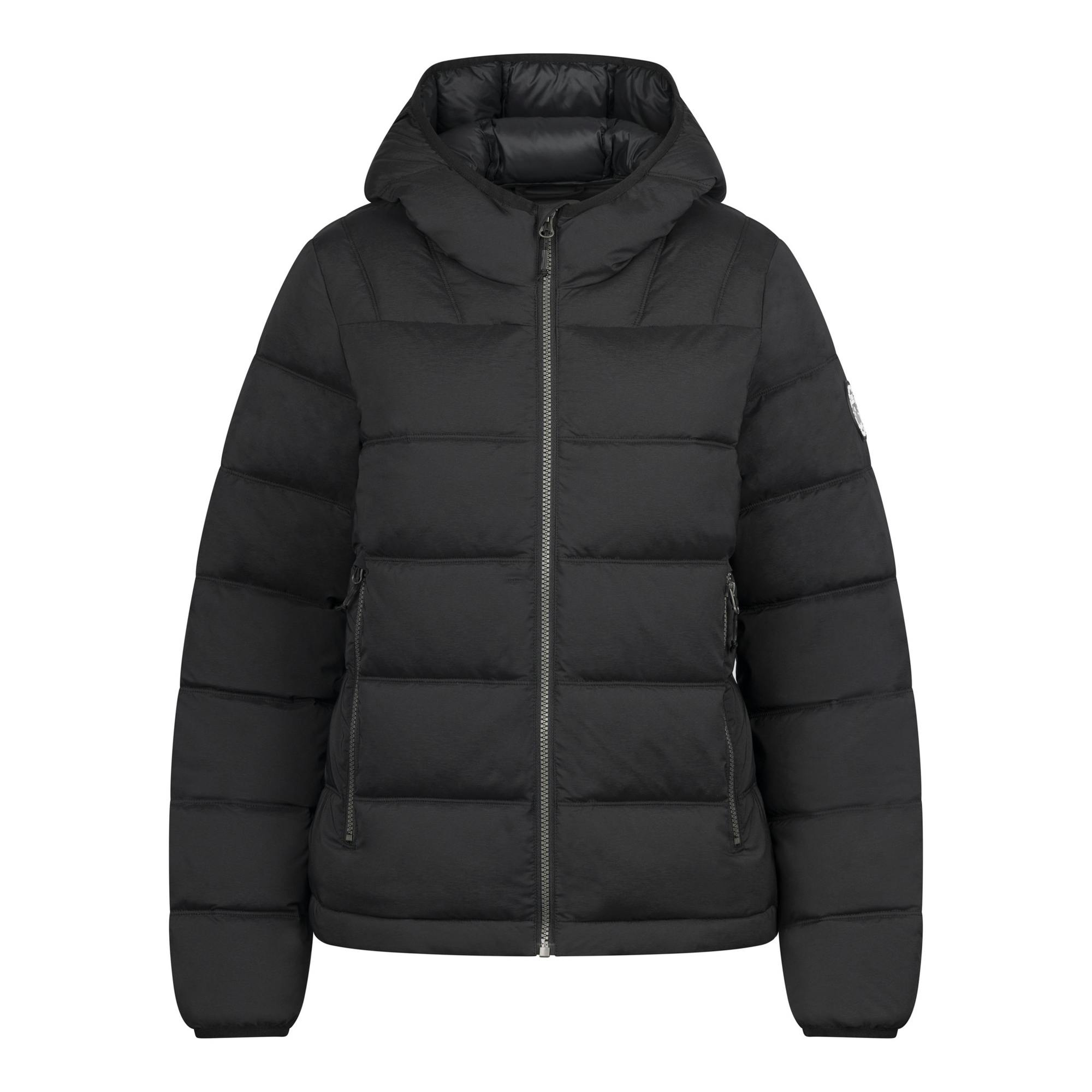 Trespass Women's Black Rollins Hooded Jacket - L - 100% Polyester