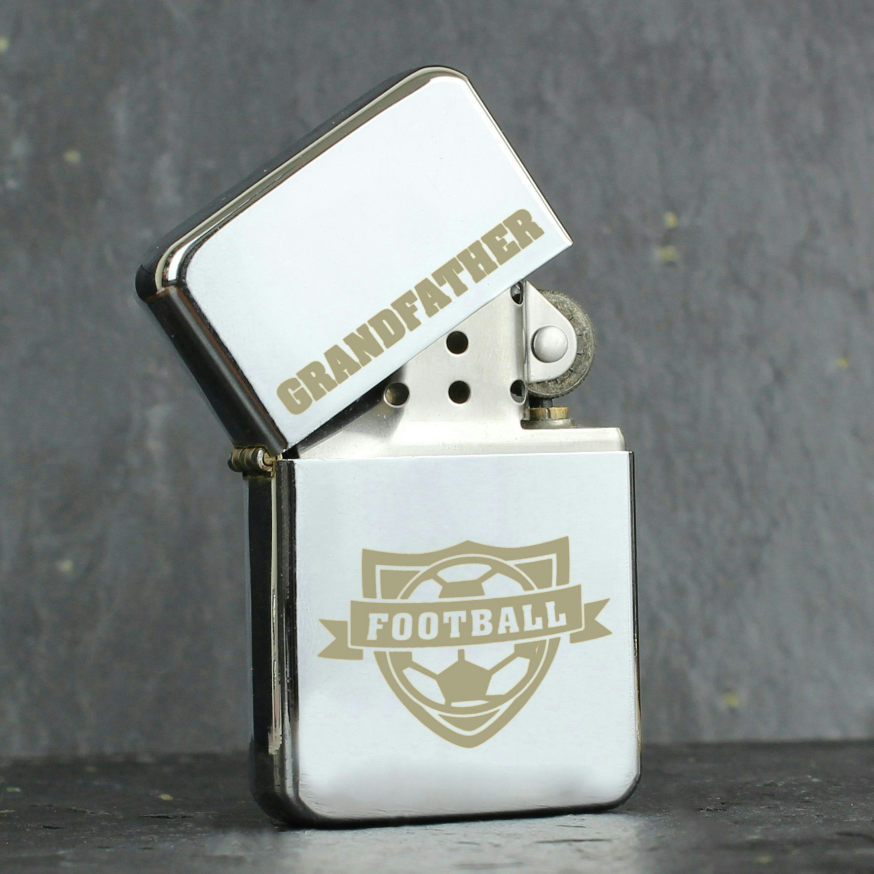 Rackhams Personalised Football Lighter