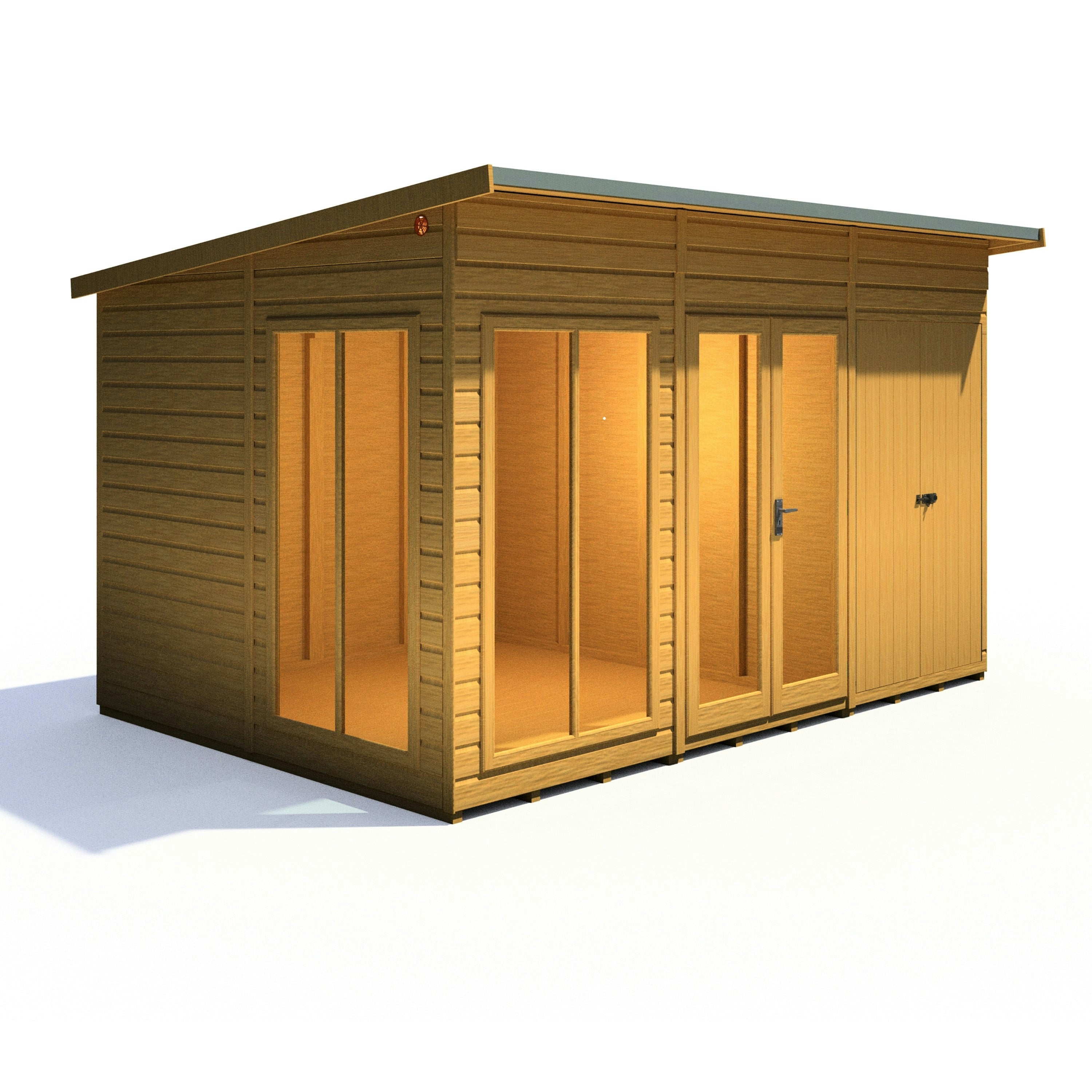 Rackhams Lela 12X8 Multiroom Summerhouse And Storage Shed