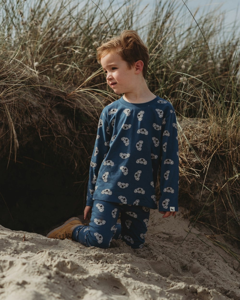 Turtledove London Blue Koala Print Top - 3-4 Years