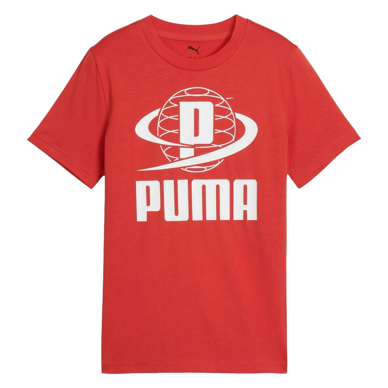 Puma Red Childrens/Kids Ii Graphic Print T-Shirt - Size 11-12 Years