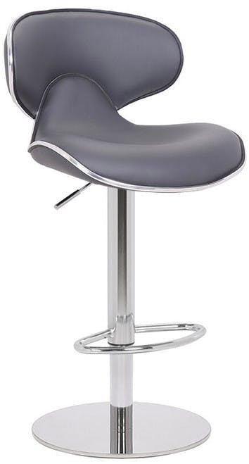 Lamboro Deluxe Carcaso Faux Leather Bar Stool, Adjustable Swivel, Weighted Base