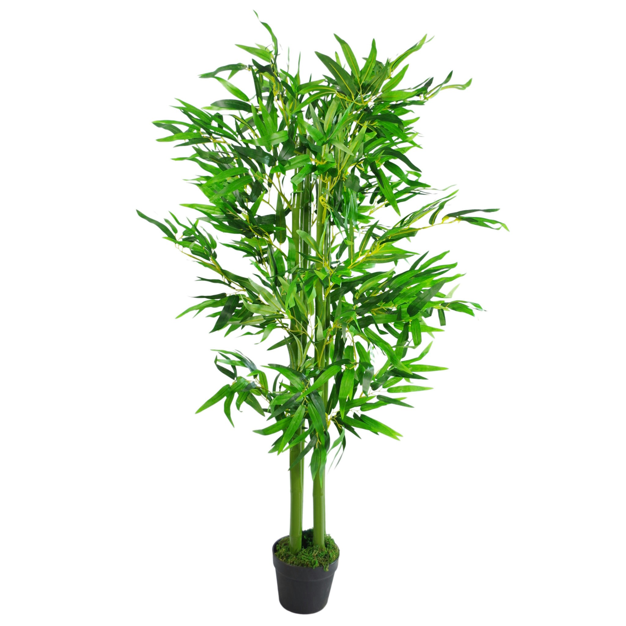 Leaf Green 120Cm (4Ft) Fat Artificial Bamboo Plants Trees - Xl - 120Cm - 120Cm