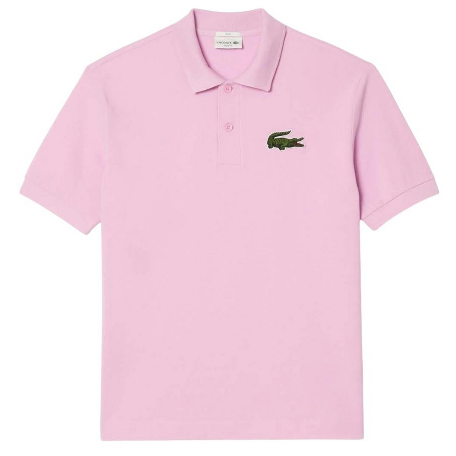 Lacoste Unisex Pink Adult L.12.12 Original Pique Polo Shirt - Xs - 100% Cotton